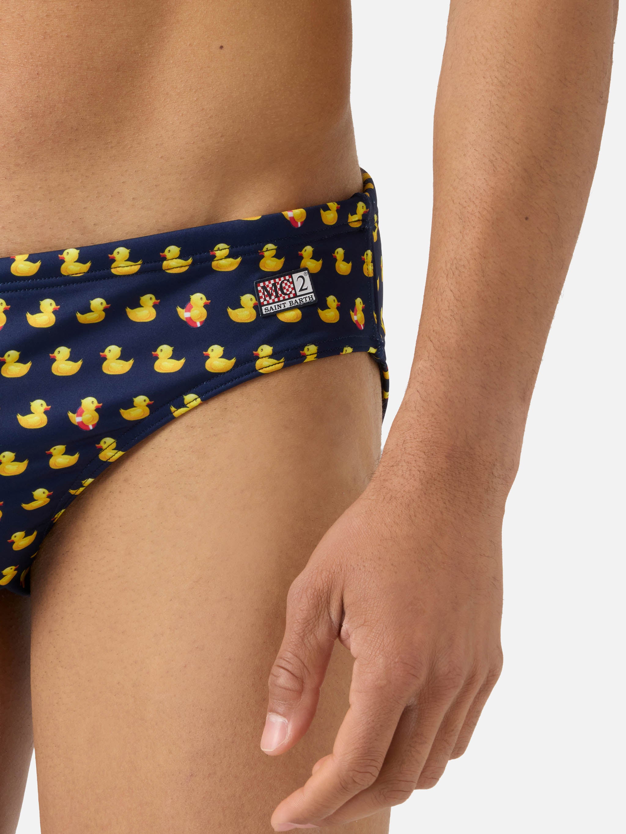 mc2-saint-barth-cayo-slip-mare-uomo-blu-navy-stampa-paperelle-capsule-pap-figlio image 4