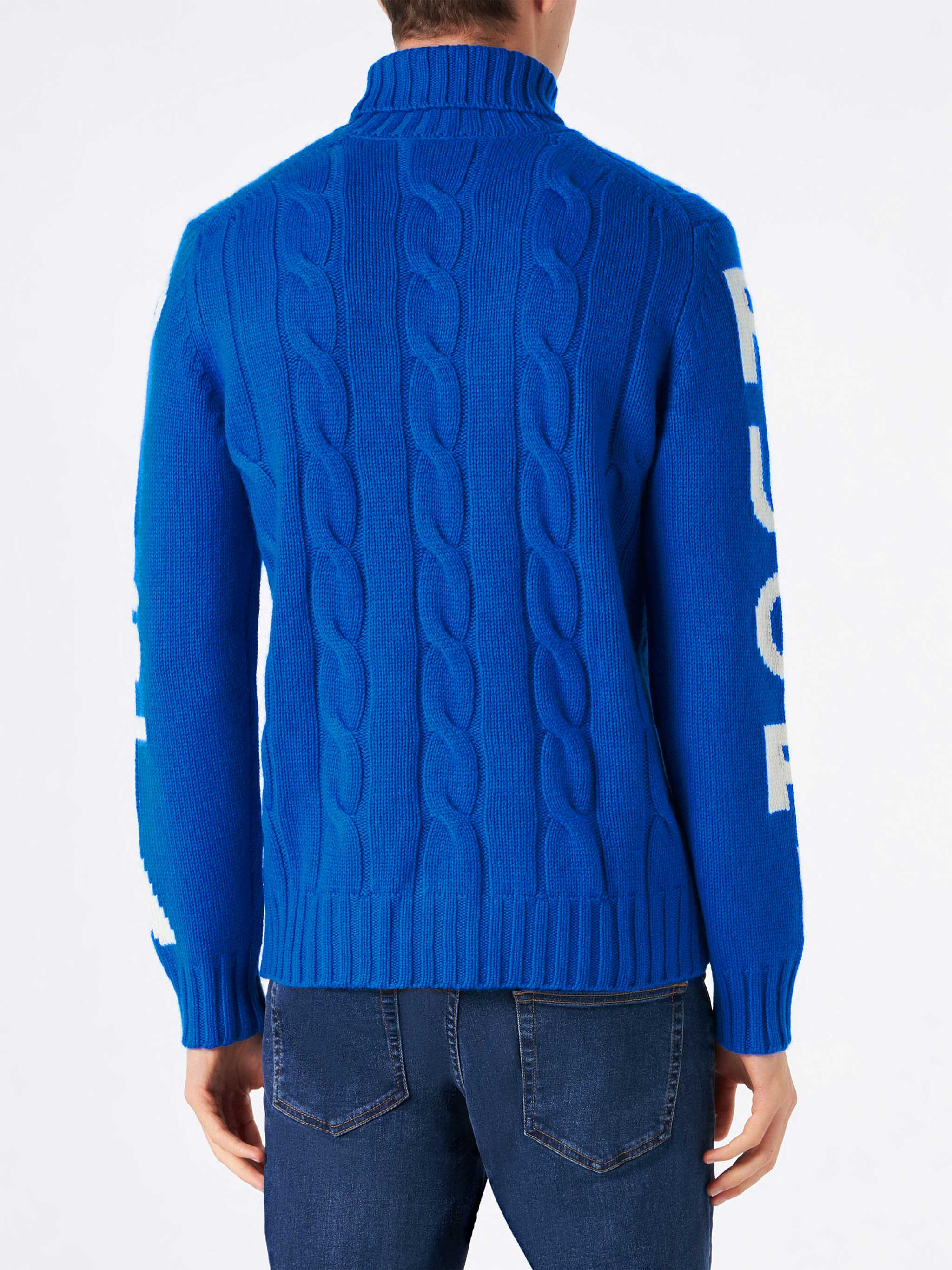 mc2-saint-barth-maglia-fisherman-collo-alto-jacquard-fuori-pista-blu-uomo image 3