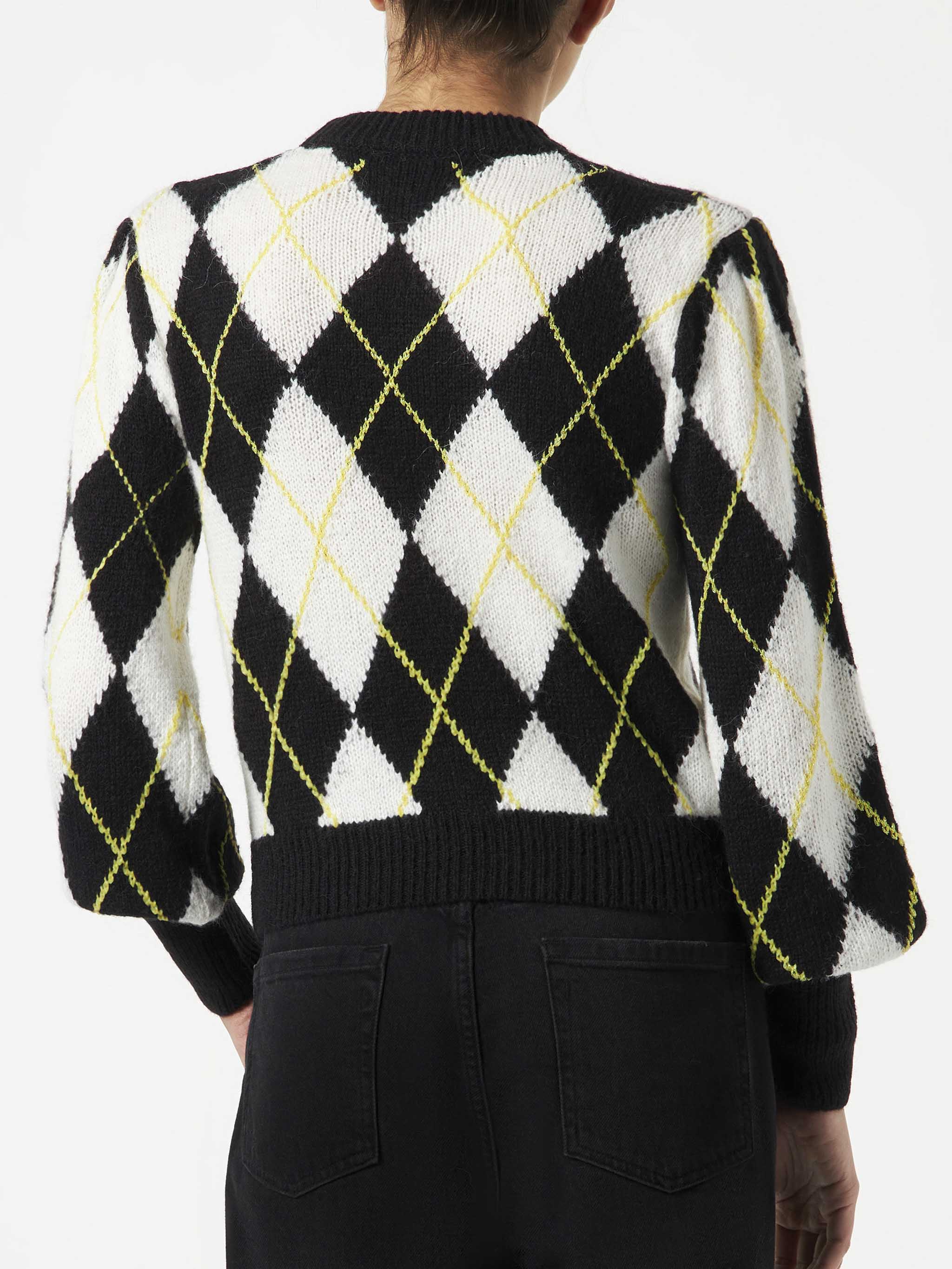 mc2-saint-barth-maglione-bloom-soft-con-fantasia-argyle-bianco-e-grigio image 3