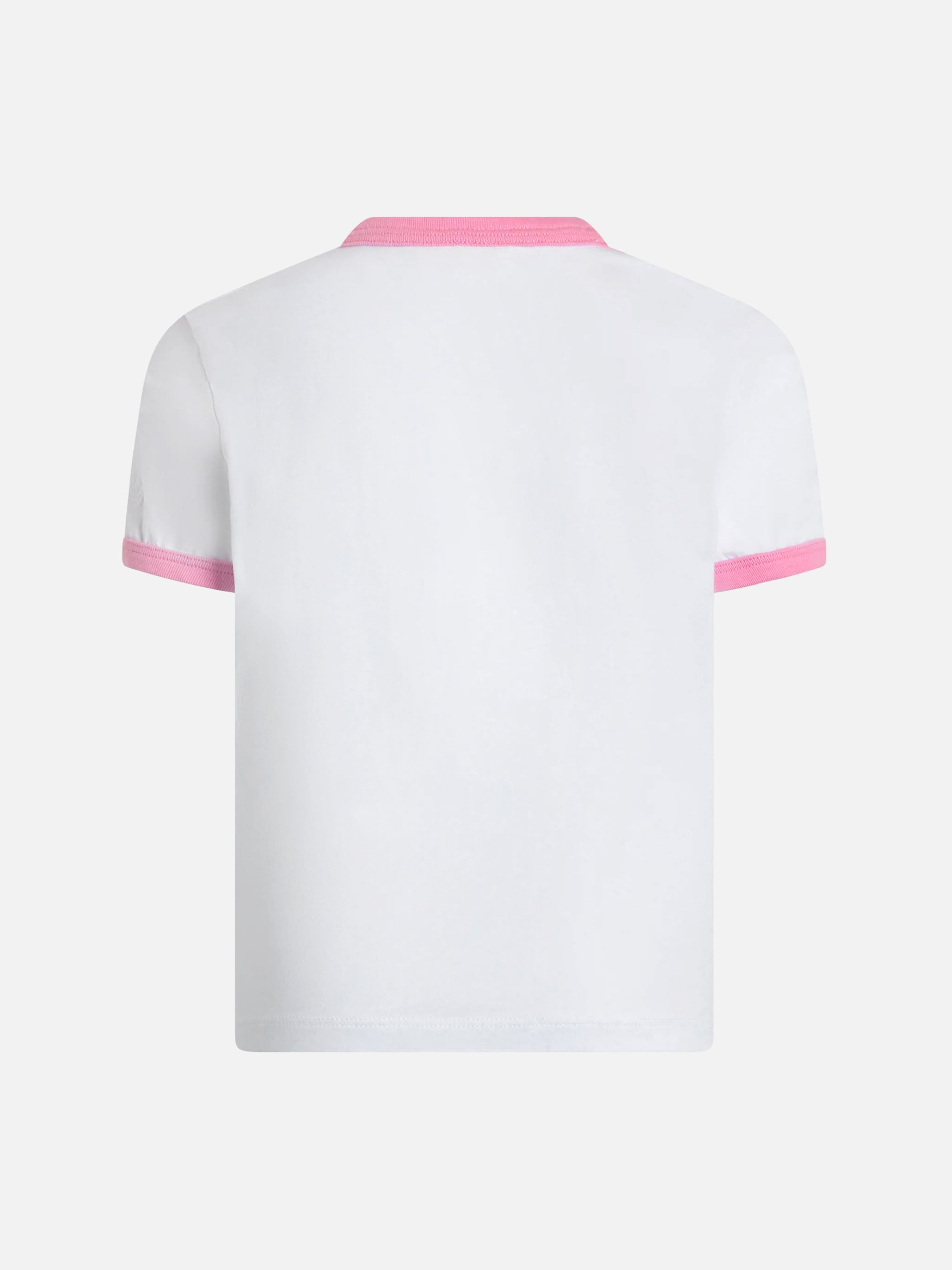 mc2-saint-barth-elly-t-shirt-bambina-bianca-in-cotone-con-stampa-barbie-saint-ba image 2
