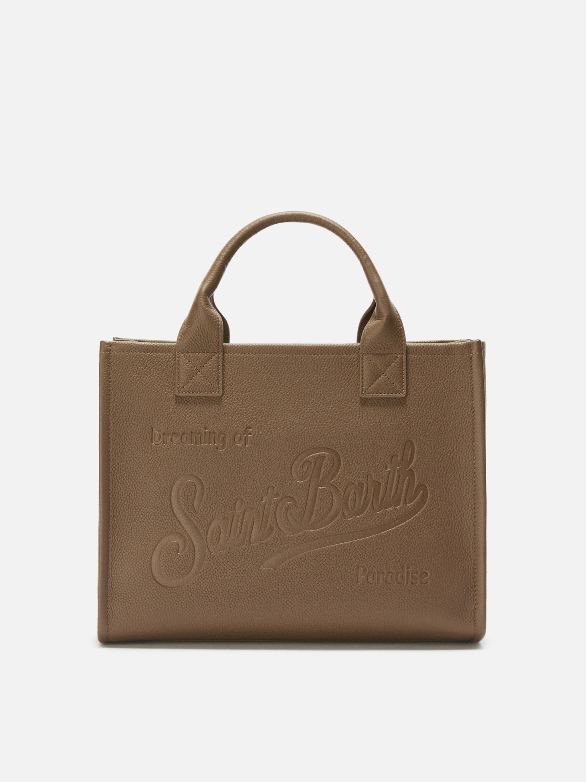 mc2-saint-barth-borsa-a-spalla-vanity-bag-large-in-pelle-martellata-marrone image 1