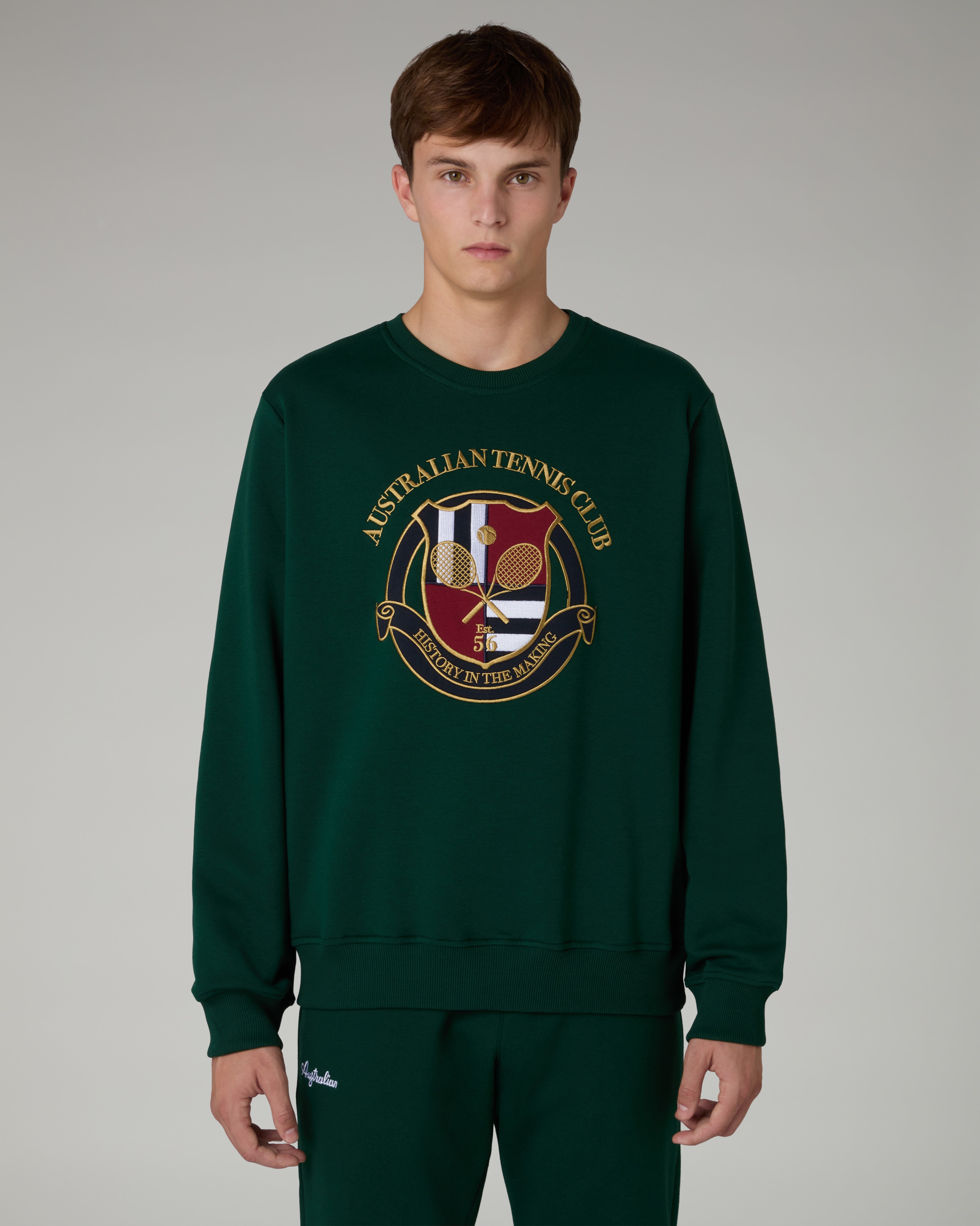 australian-tennis-club-crewneck-court-felpa-girocollo image 1