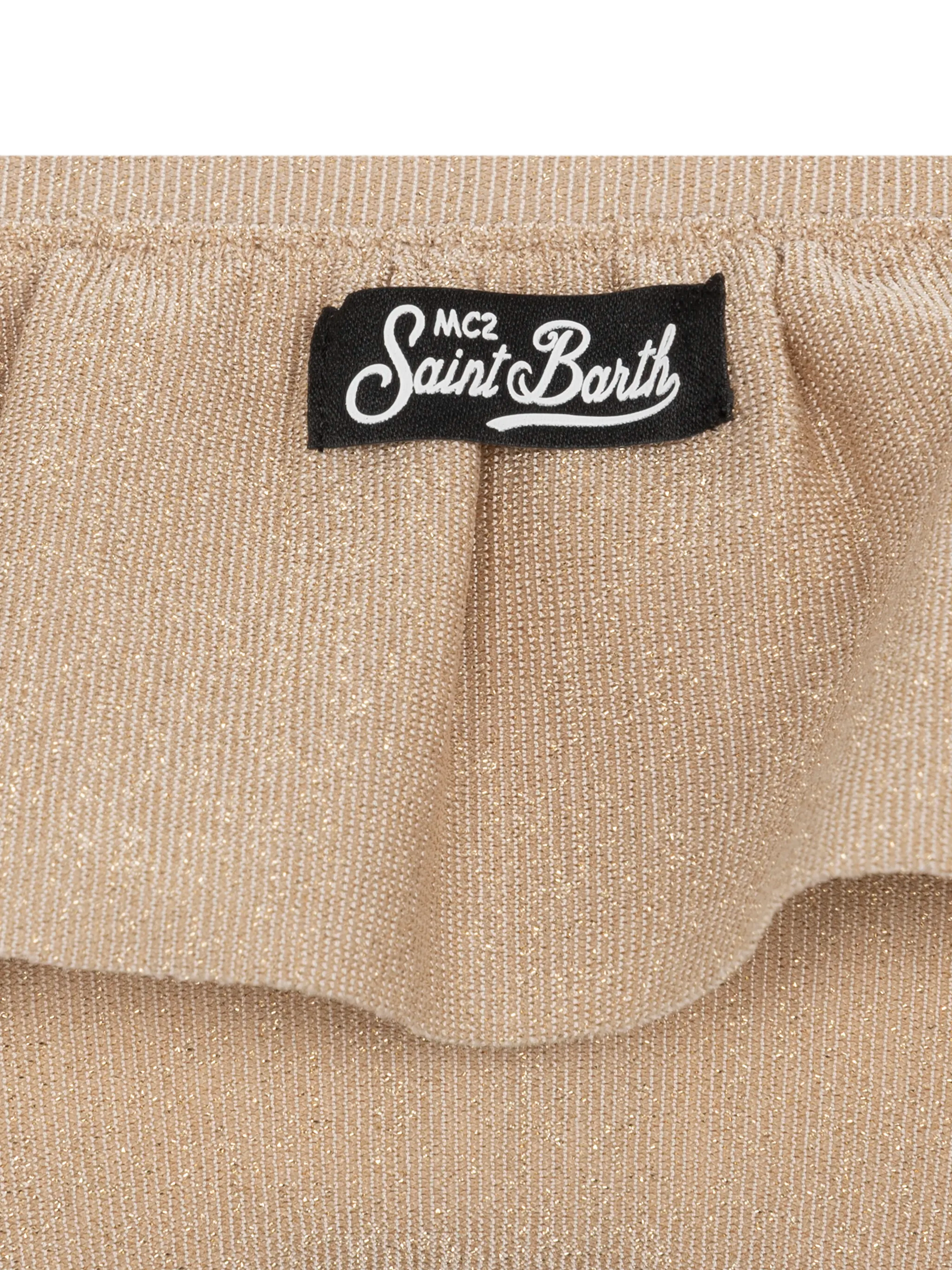 bikini-monospalla-rey-mc2-saint-barth-per-bambina-in-lurex-con-volant image 3