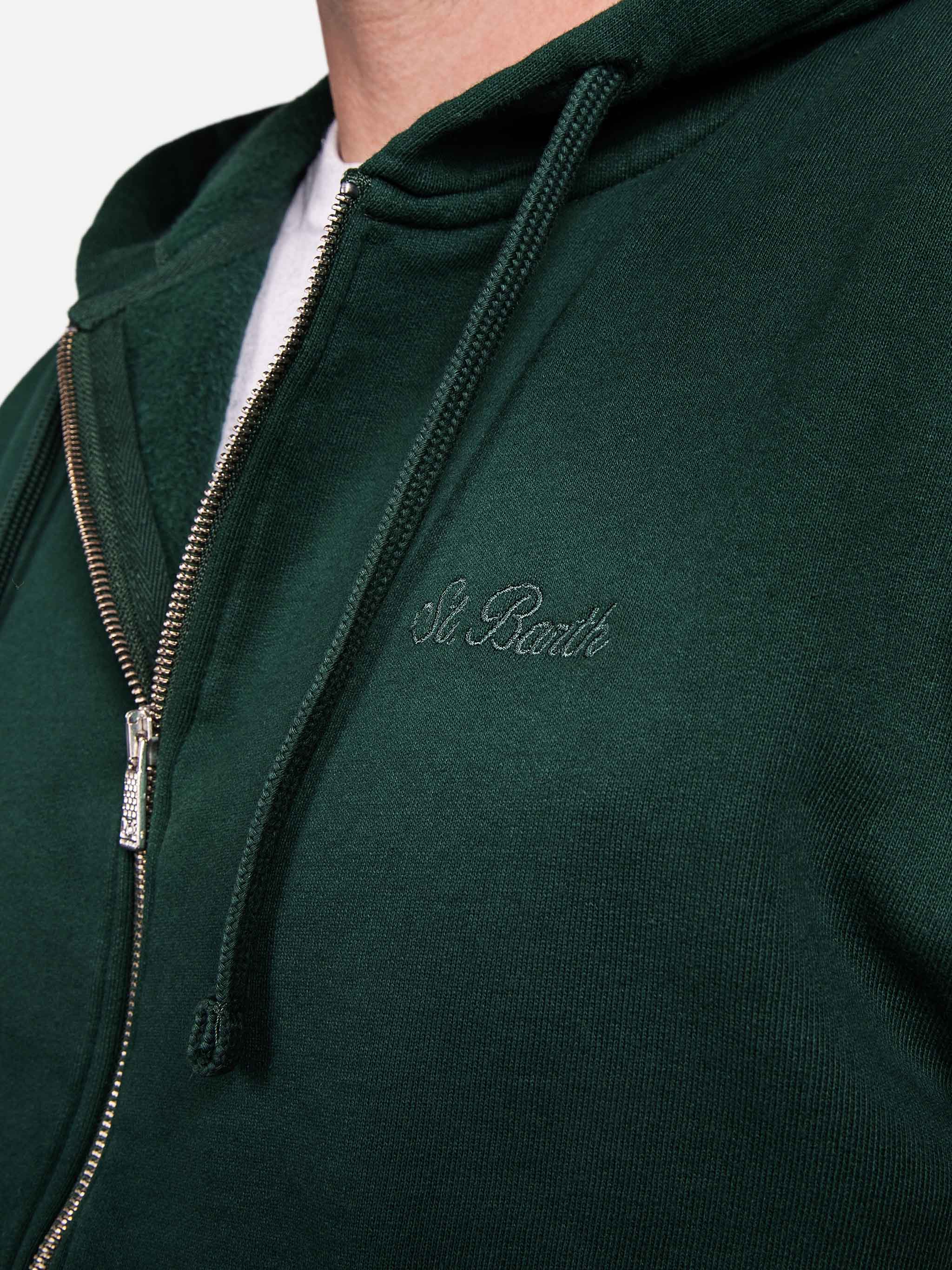 mc2-saint-barth-maglia-mahony-uomo-in-lana-con-cappuccio-verde image 2
