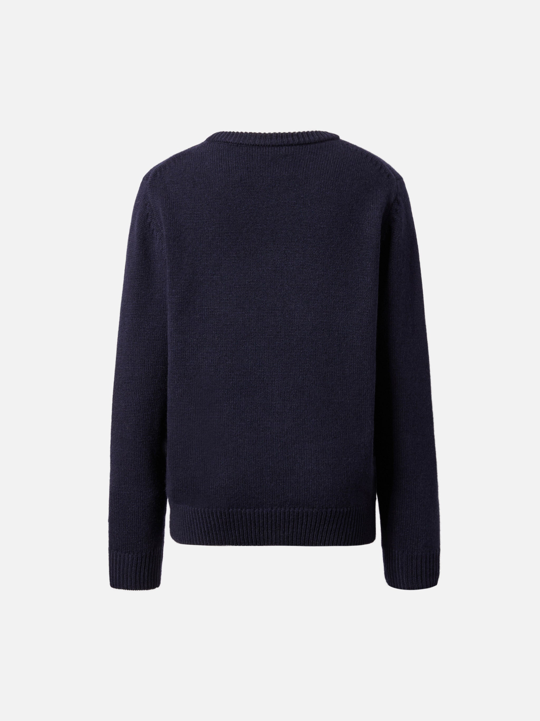 mc2-saint-barth-maglione-girocollo-bambino-douglas-blu-navy-jacquard-tutto-la-ma image 4