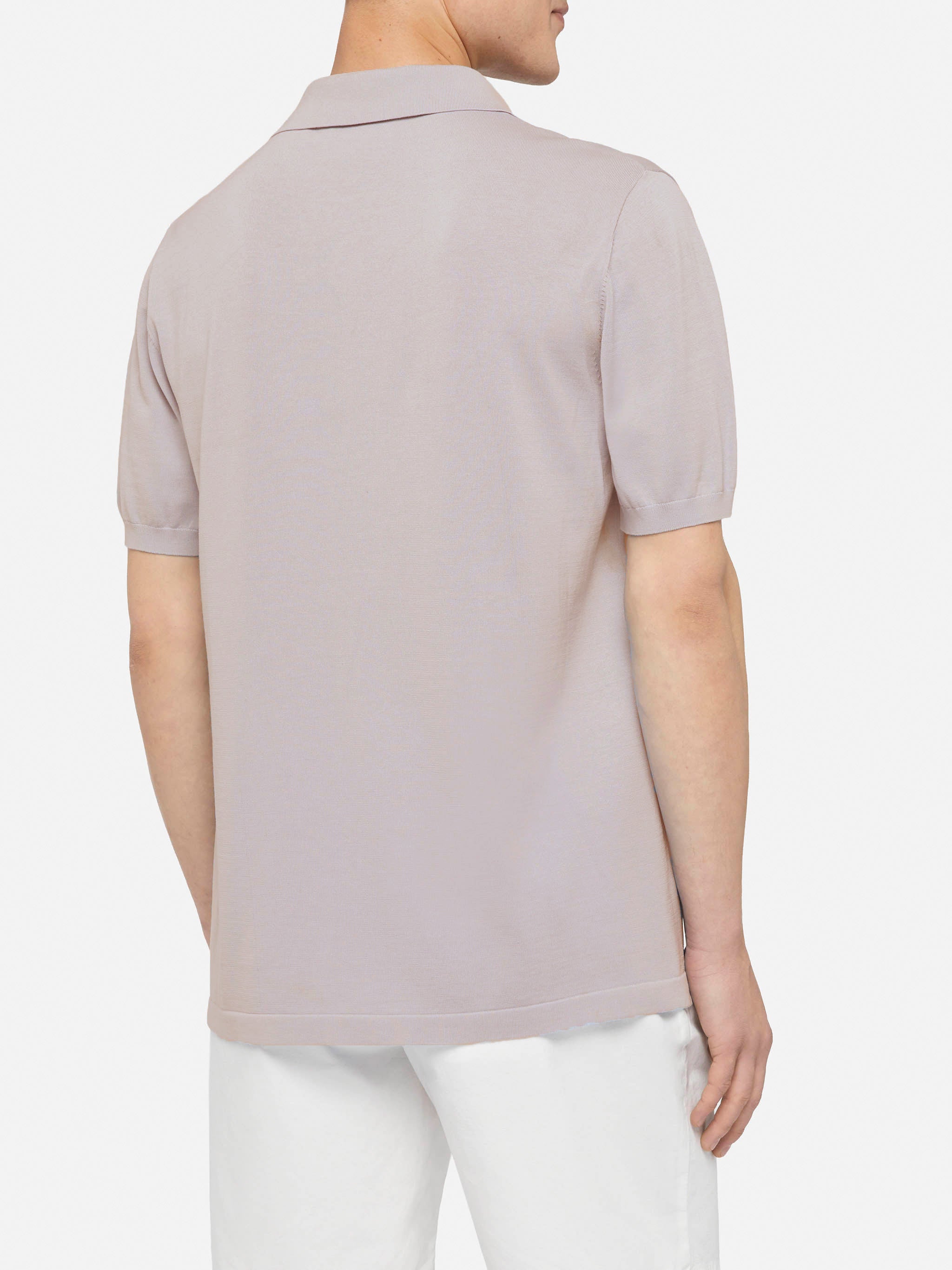 mc2-saint-barth-polo-sloan-uomo-in-maglia-seta-e-cotone-beige image 3