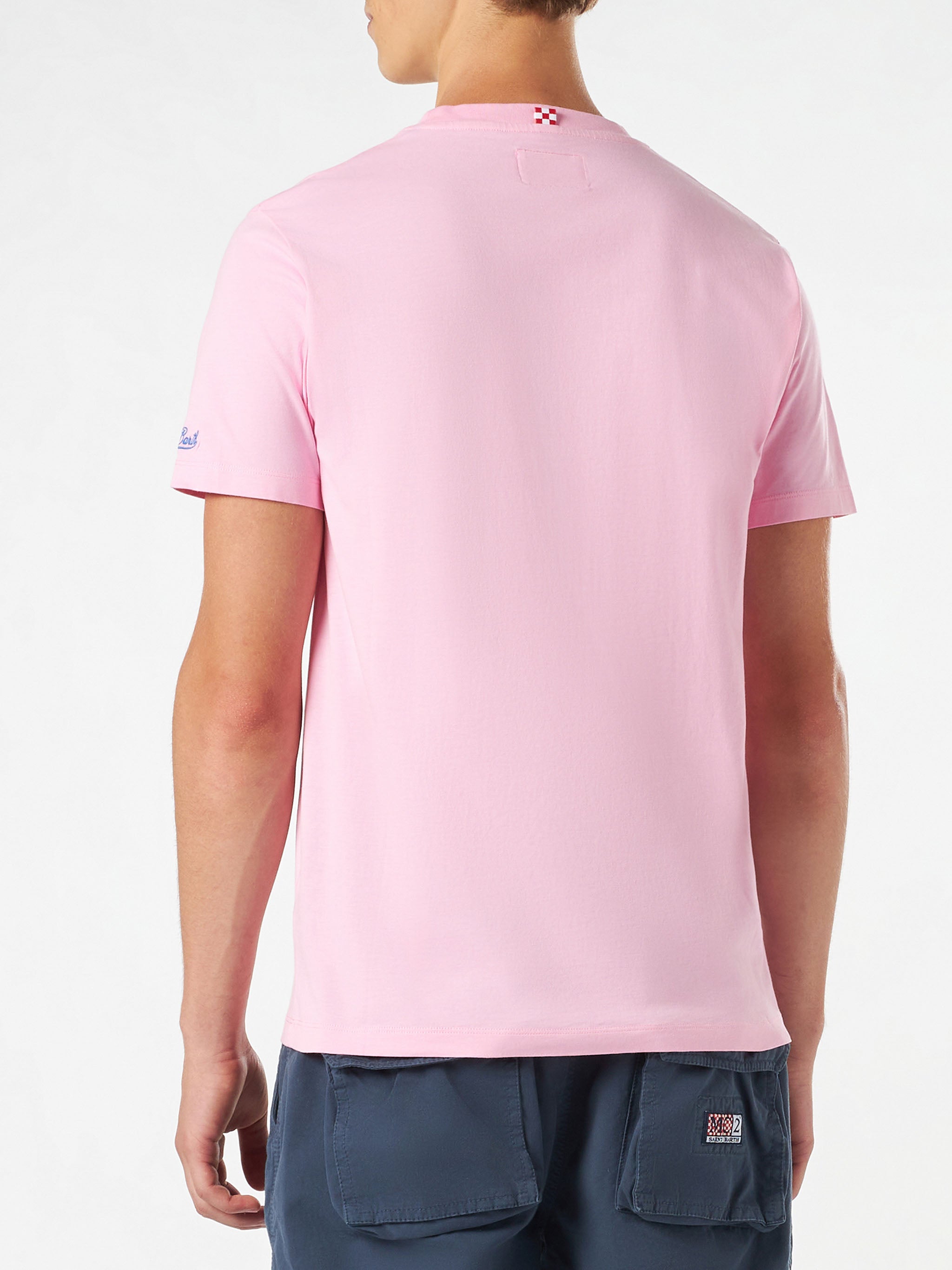 t-shirt-uomo-mc2-saint-barth-con-stampa-mojito-in-cotone-rosa image 4
