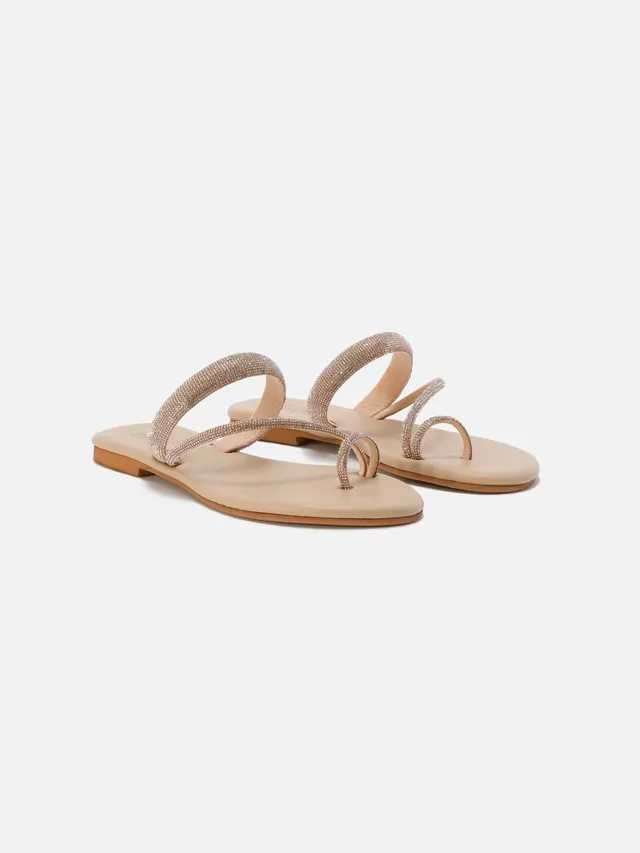 mc2-saint-barth-cora-ring-sandalo-donna-champagne-con-strass image 1