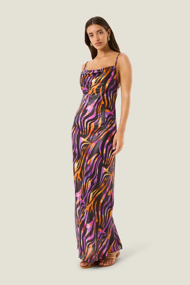 4giveness-abito-lungo-hypnotic-zebra-cover-up-donna image 1