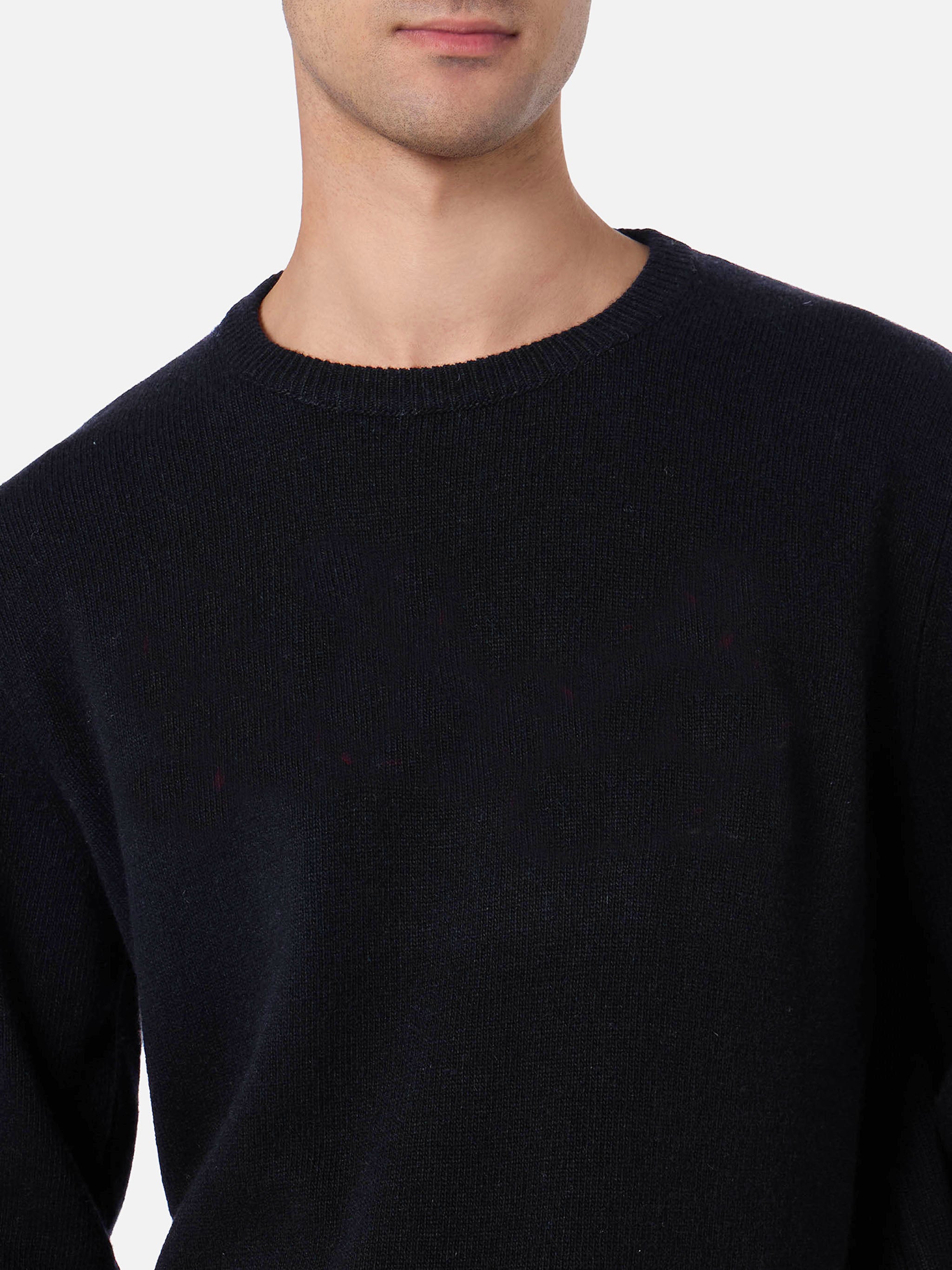 mc2-saint-barth-maglione-regent-100-cashmere-nero-uomo image 2