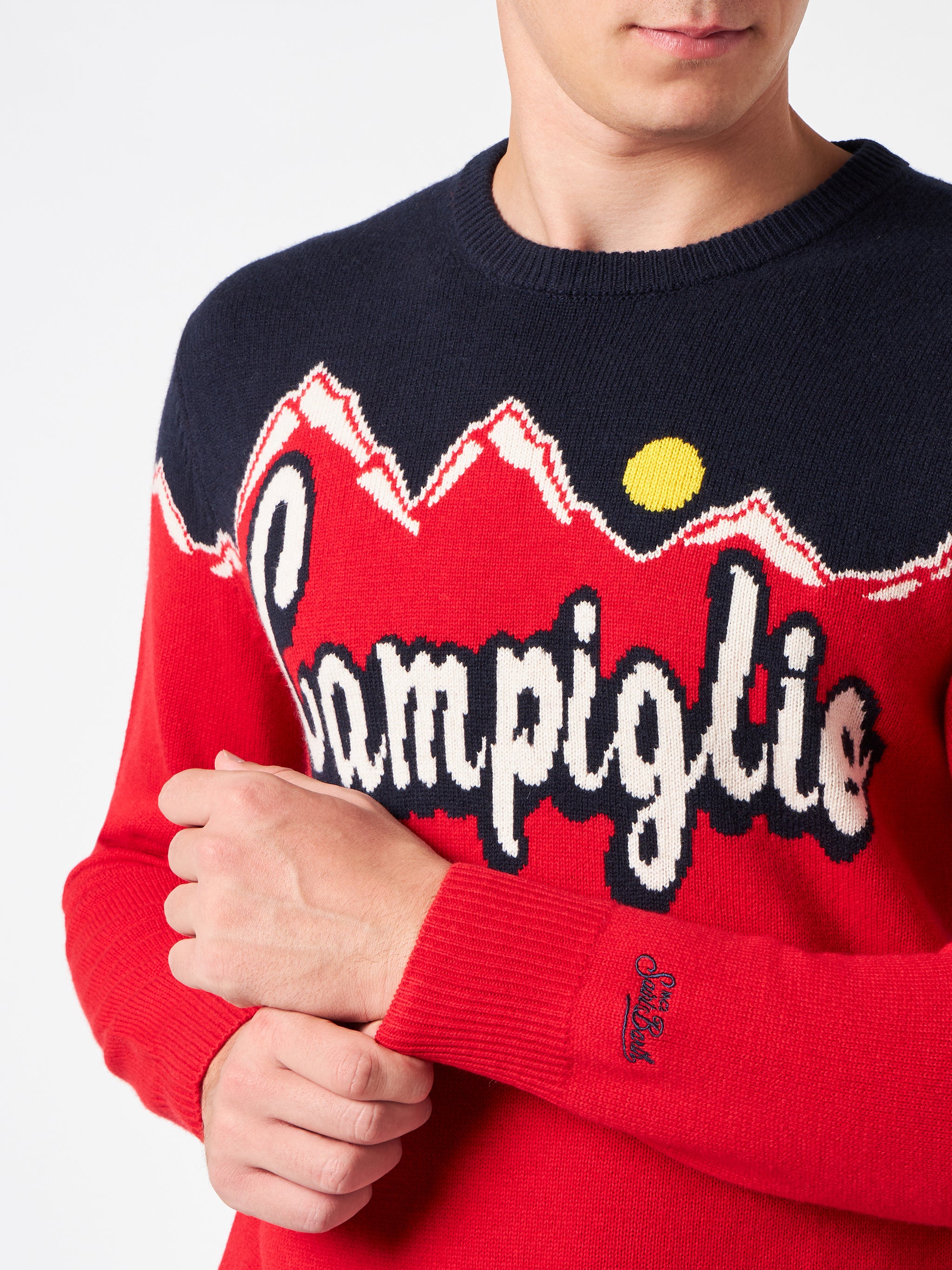 maglia-heron-mc2-saint-barth-campiglio-sole-jacquard-multicolor image 1
