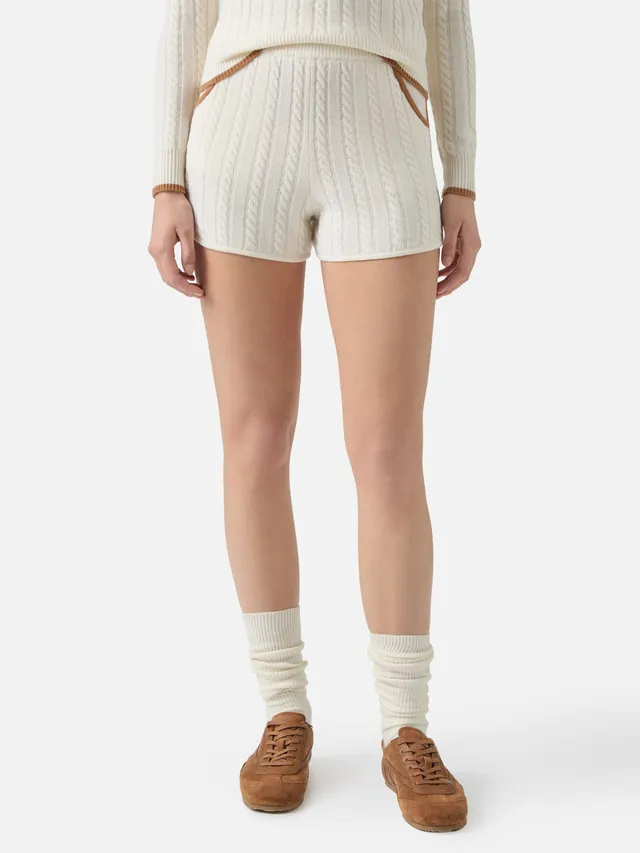 mc2-saint-barth-shorts-azure-in-maglia-a-trecce-di-pura-lana-bianca image 1