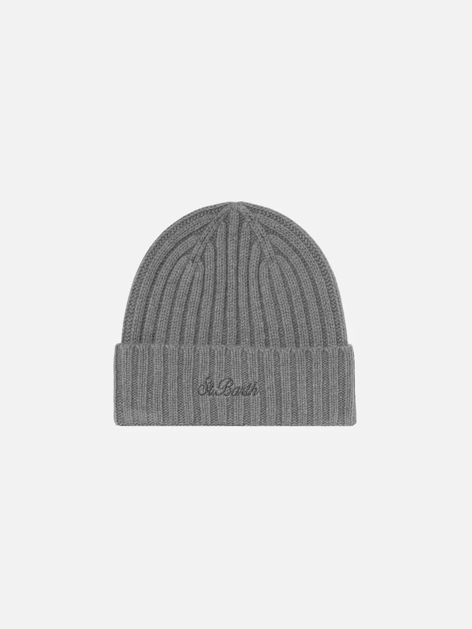 mc2-saint-barth-wengen-cappello-uomo-misto-cashmere-grigio-con-ricamo image 1