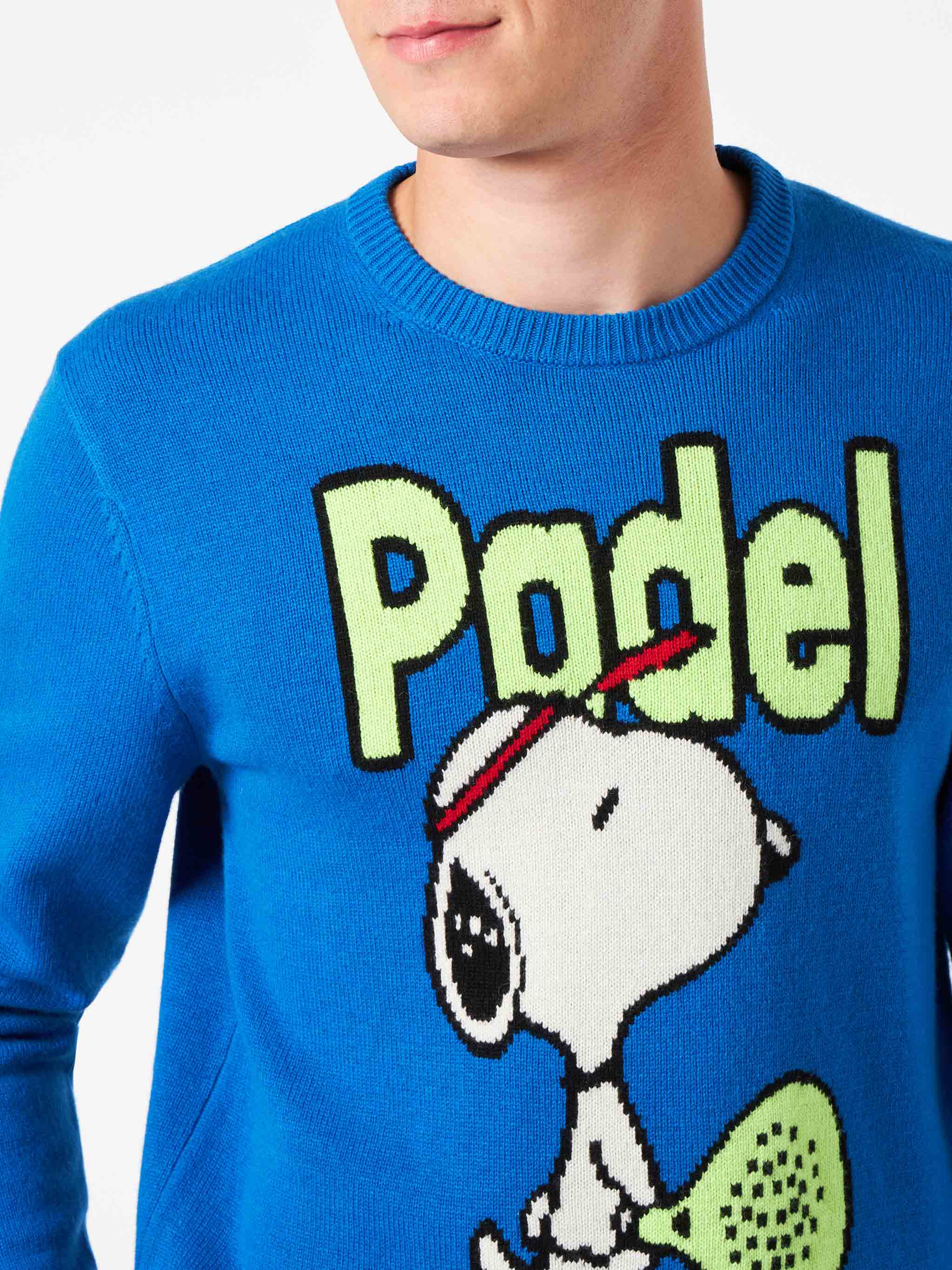 mc2-saint-barth-maglia-heron-uomo-snoopy-padel-jacquard-bluette-special-edition image 2