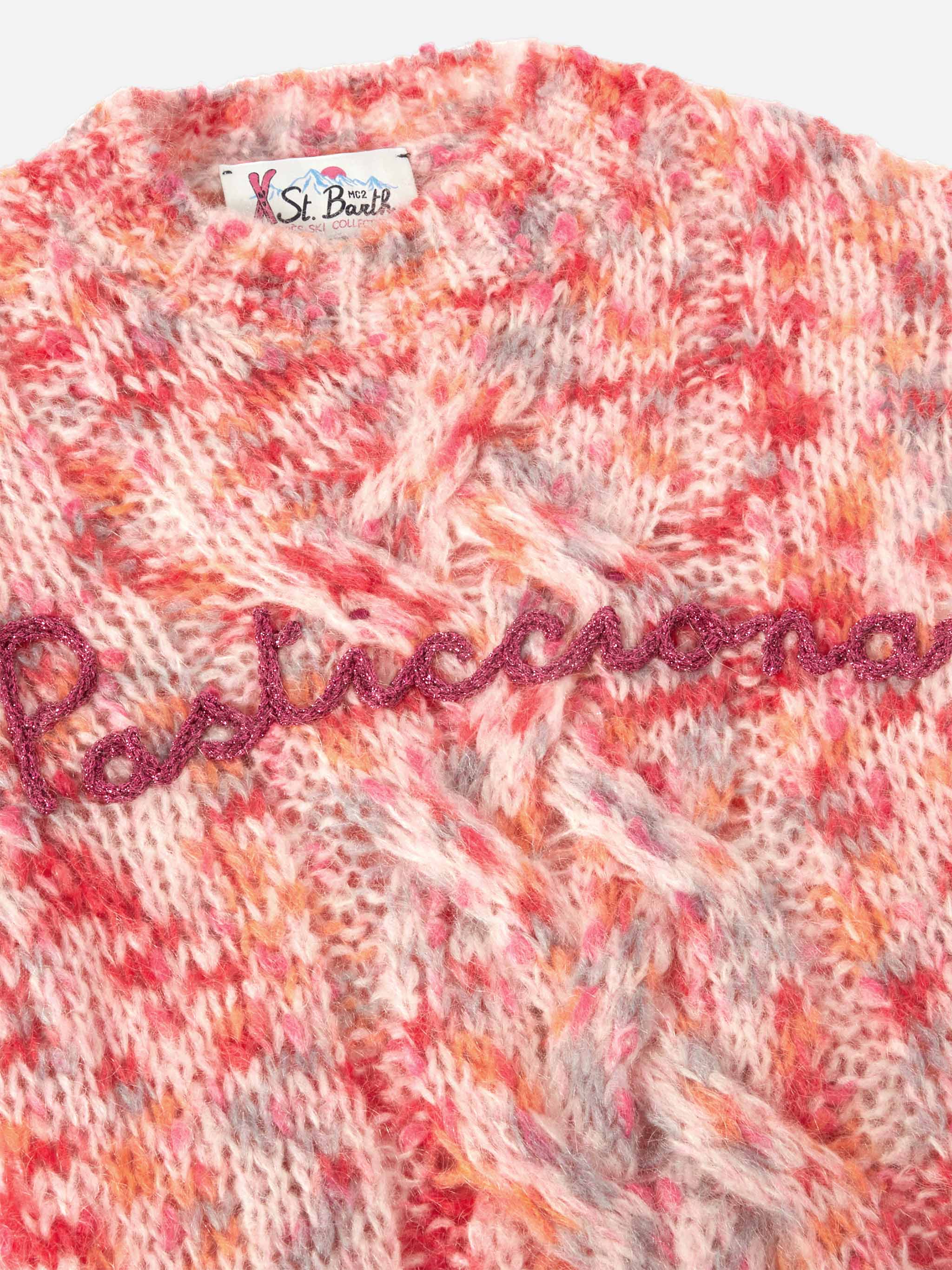 mc2-saint-barth-maglione-boxy-danya-soft-jr-da-bambina-con-ricamo-pasticciona image 2