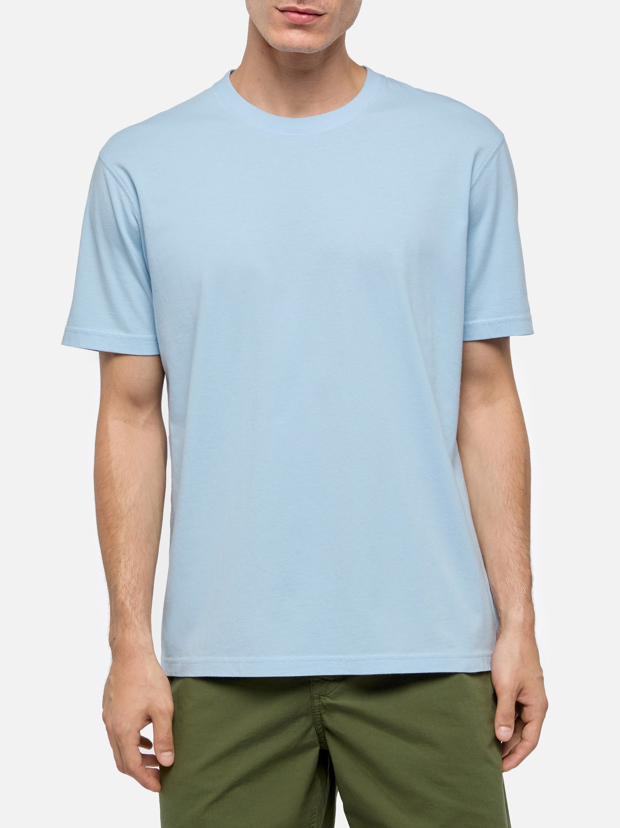 mc2-saint-barth-dover-t-shirt-jersey-cotone-organico-azzurro-chiaro-uomo image 2