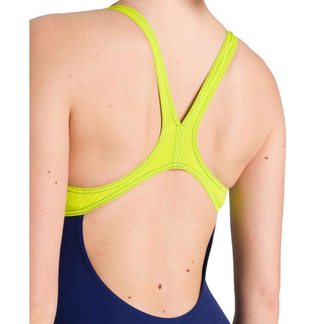 arena-w-shiner-swim-pro-back-costume-intero-donna-navy-soft-green-42 image 5