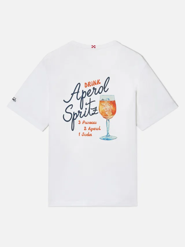mc2-saint-barth-t-shirt-portland-uomo-bianca-aperol-spritz-special-edition image 1