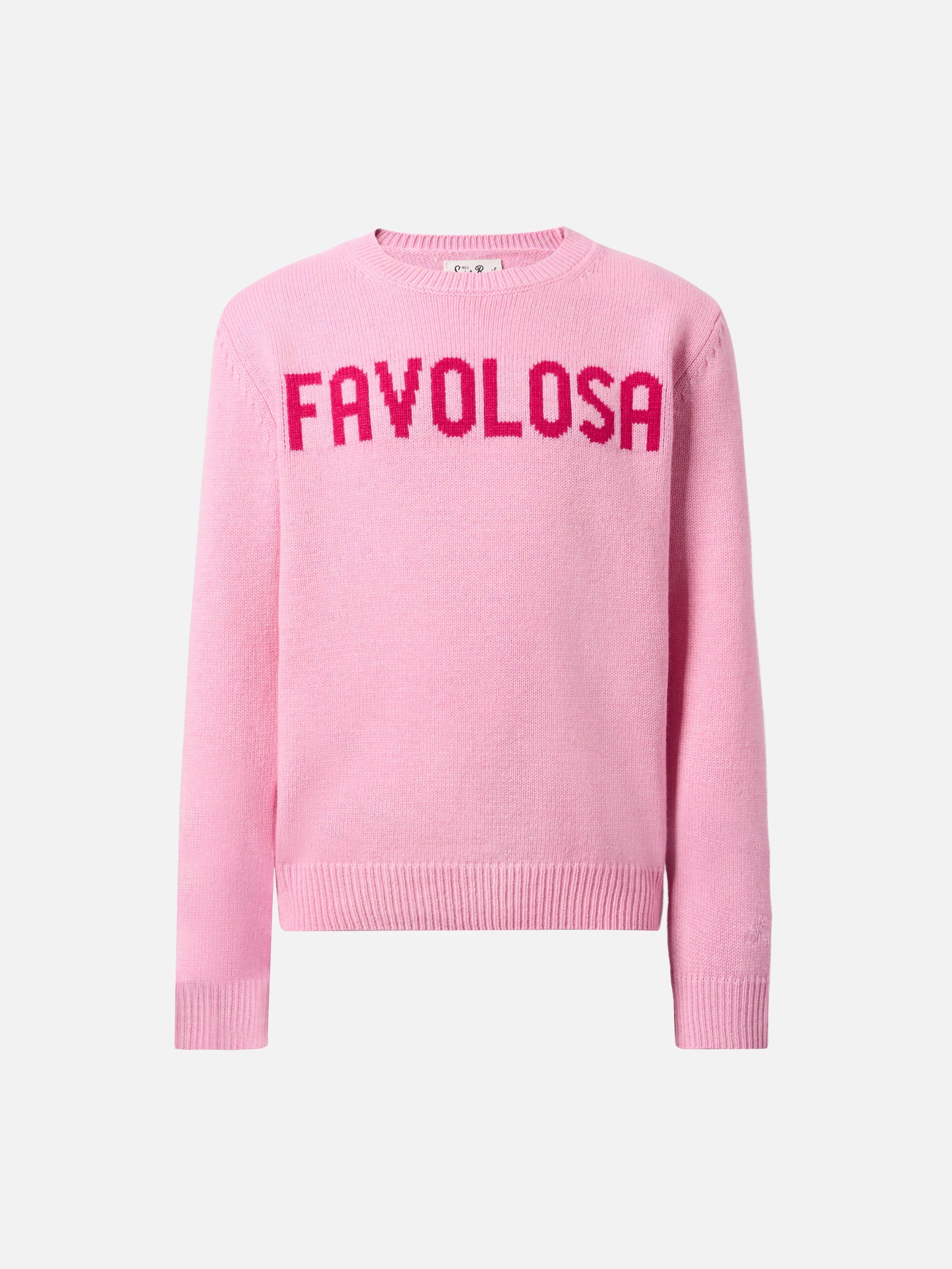 mc2-saint-barth-maglione-princess-favolosa-in-misto-cashmere-rosa-girocollo image 1