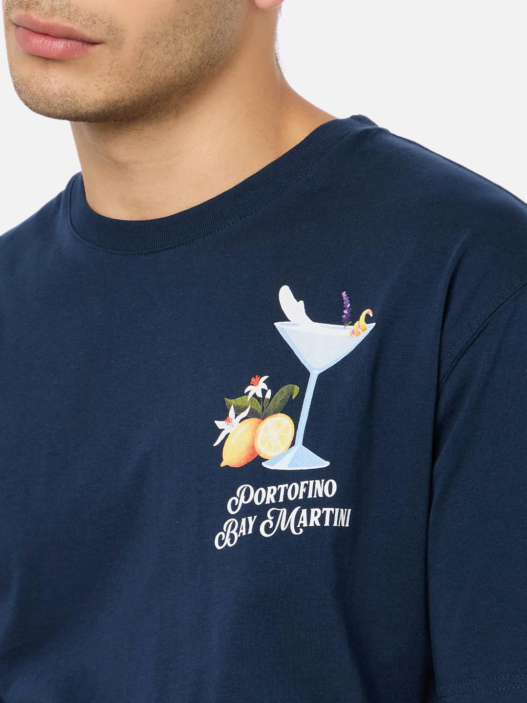 mc2-saint-barth-ecstasea-t-shirt-uomo-portofino-bay-martini-blu-special-edition image 2