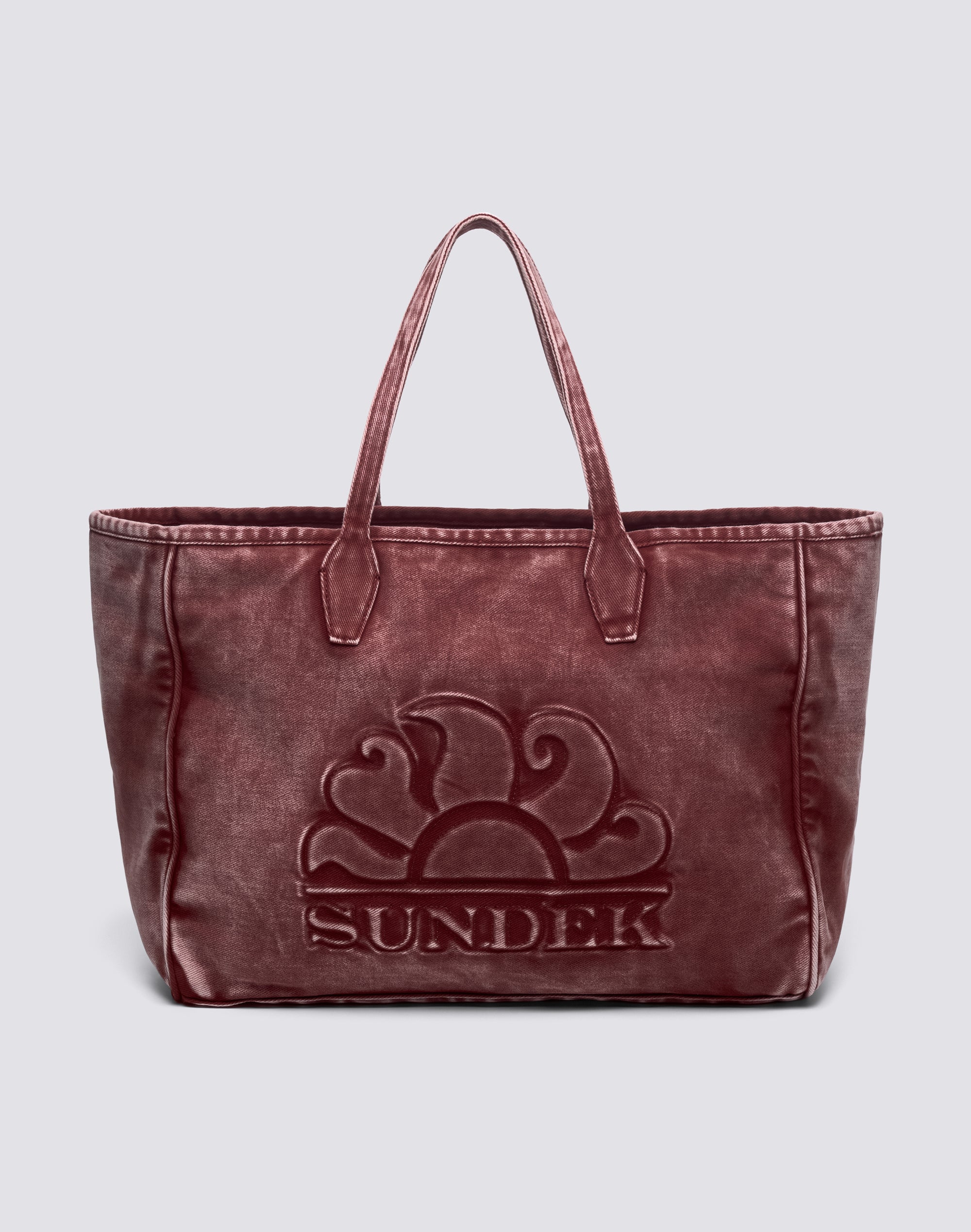 sundek-roberts-tote-bag-regular-in-cotone-canvas-tinto-capo image 1