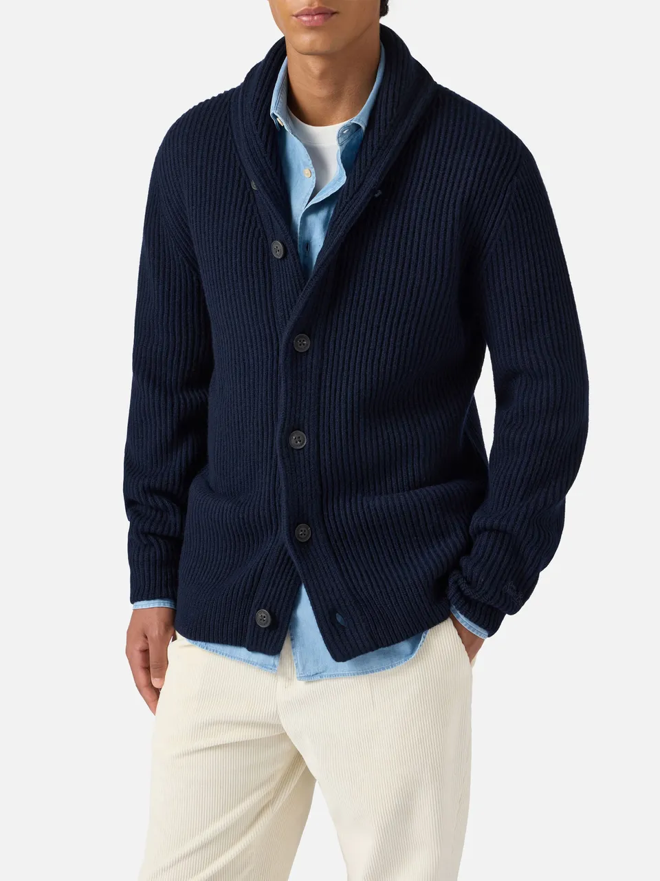mc2-saint-barth-glasgow-cardigan-uomo-lana-blu-notte image 1