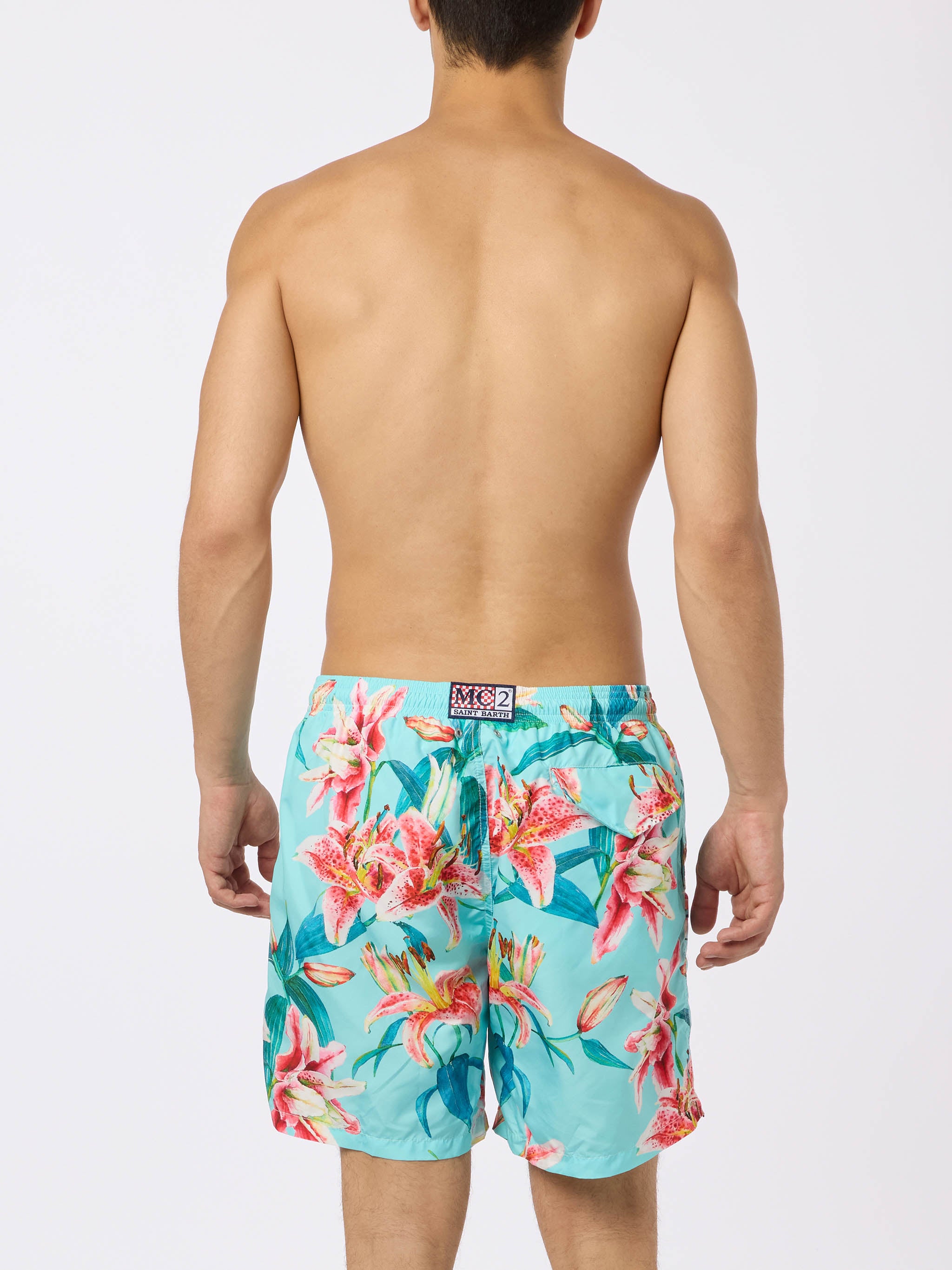 mc2-saint-barth-lighting-costume-mare-uomo-stampa-fiori-tropicali-aqua-green image 4