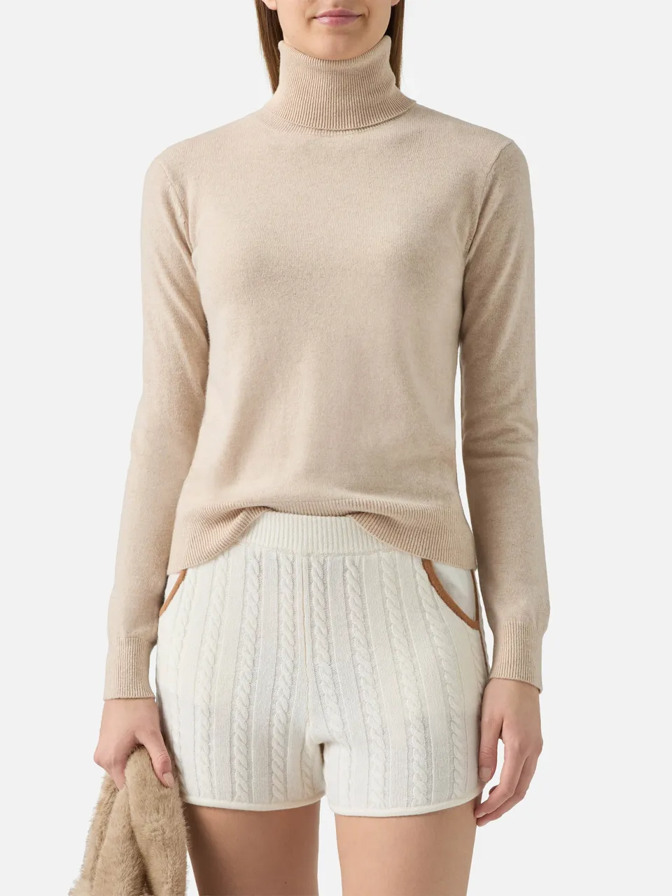 mc2-saint-barth-moody-dolcevita-cashmere-beige-melange-ricamo-st-barth image 1