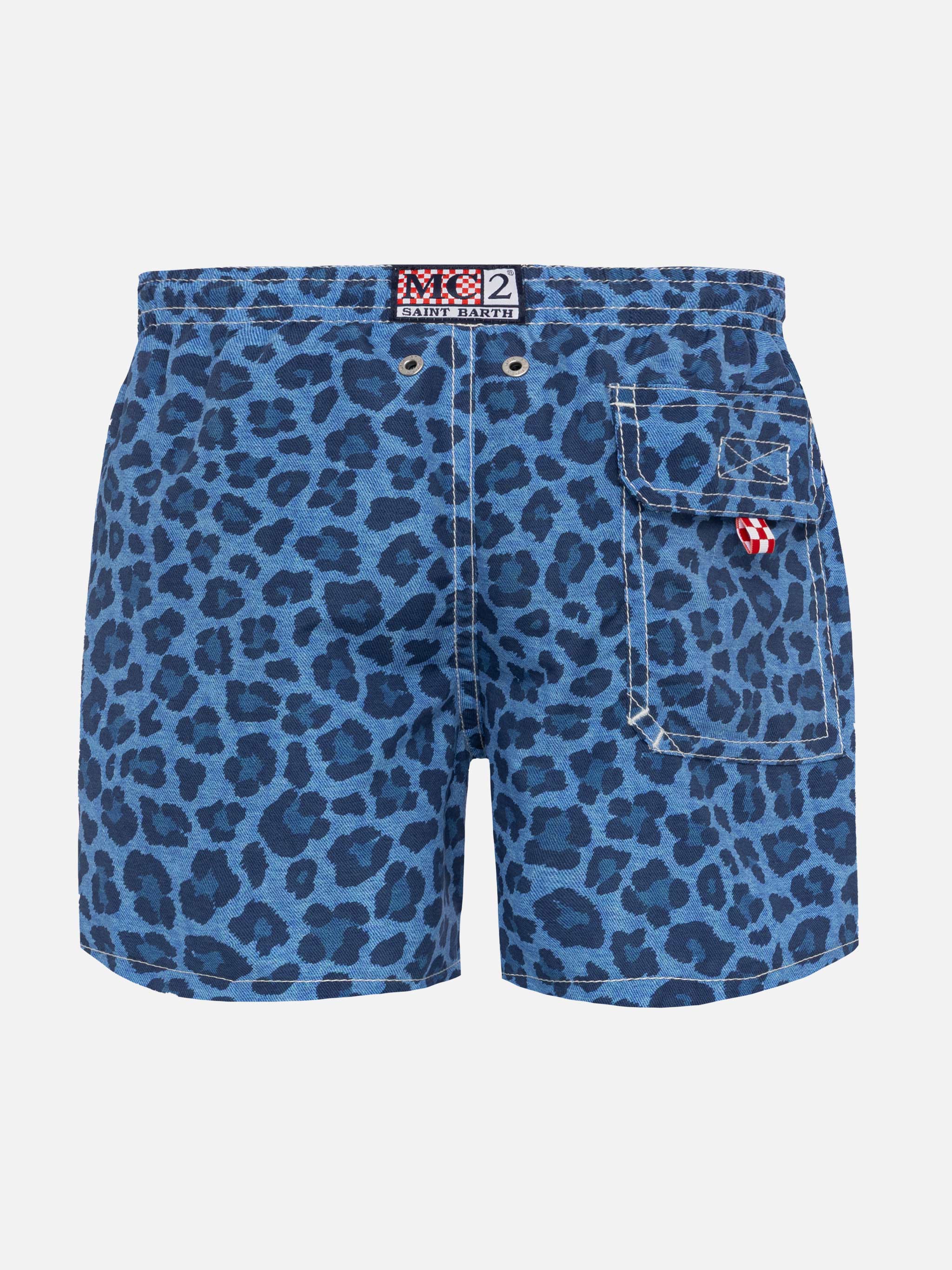mc2-saint-barth-jean-costume-mare-bambino-media-lunghezza-animalier-blu image 2