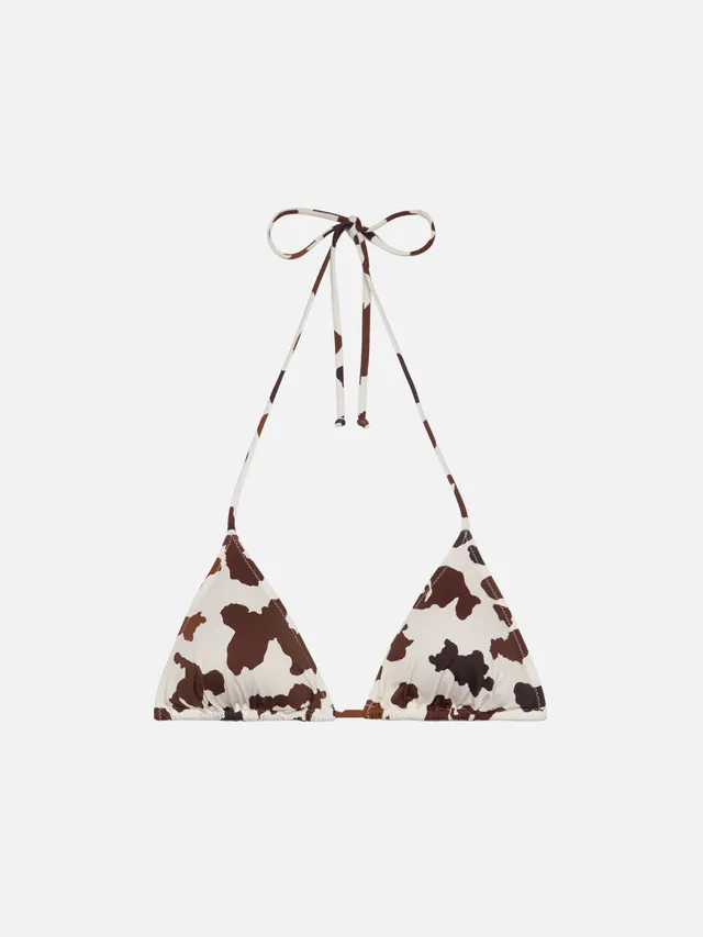 mc2-saint-barth-leah-top-bikini-triangolo-donna-stampa-muccata-beige image 1