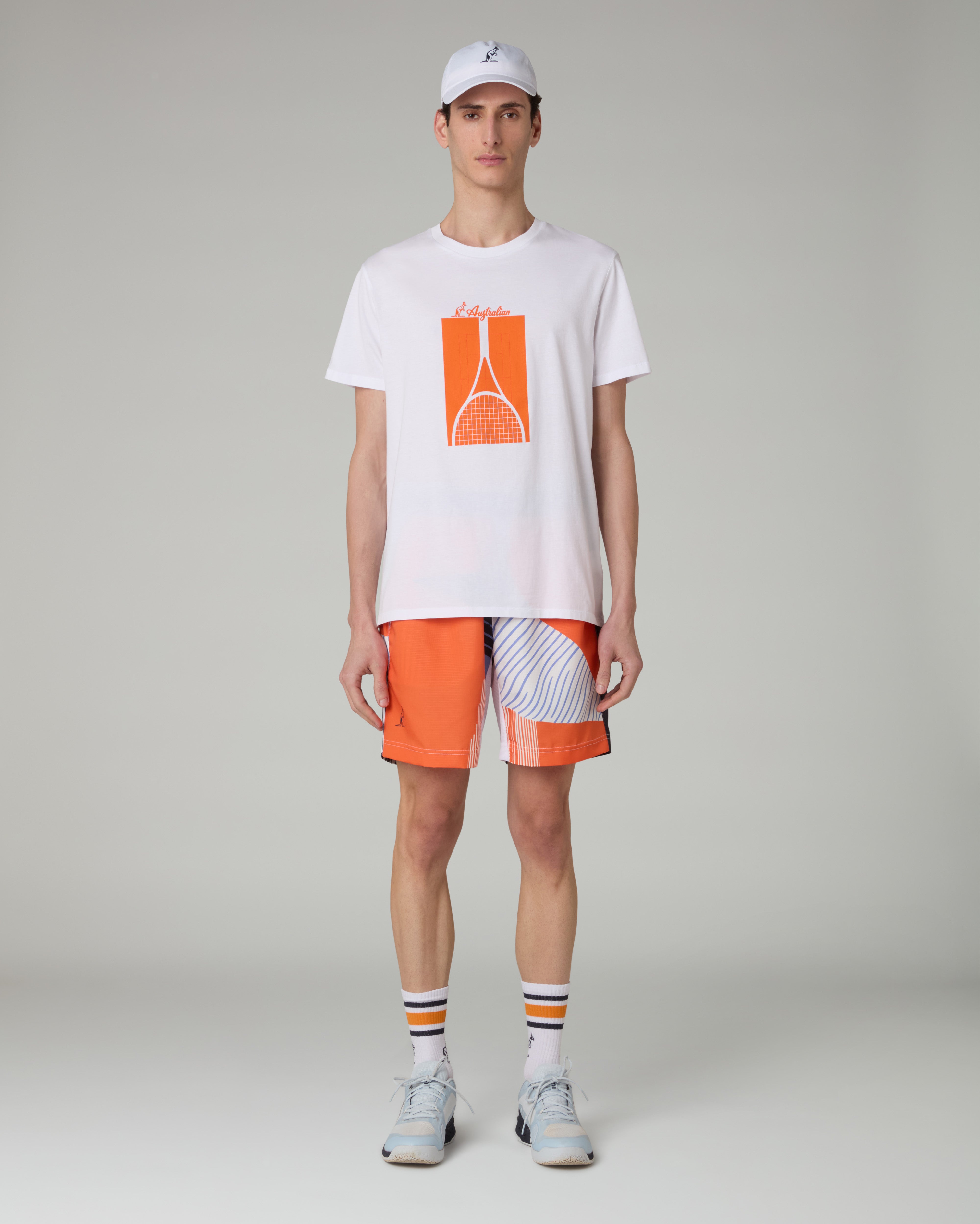 australian-raquet-court-t-shirt-in-cotone-bianca-regular-fit image 2