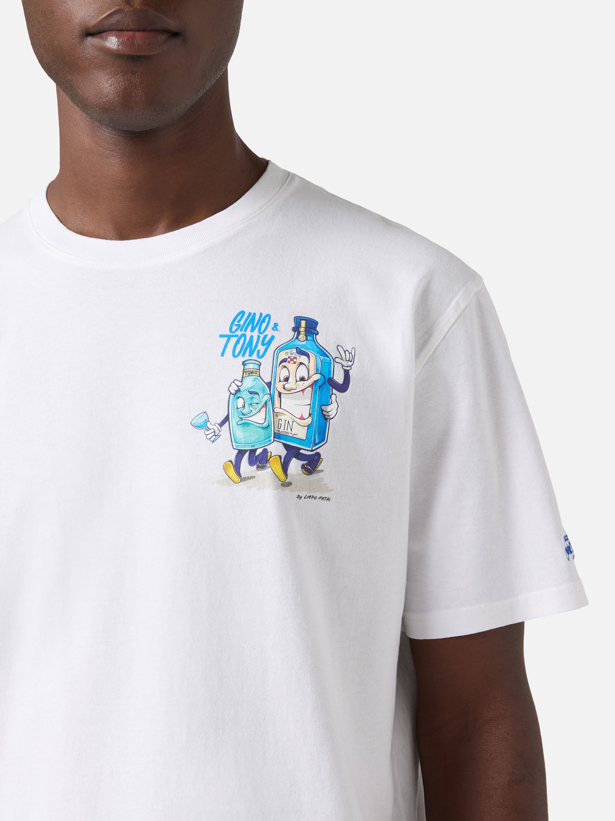 mc2-saint-barth-portland-t-shirt-bianca-in-cotone-gino-tony-special-edition-da-u image 2