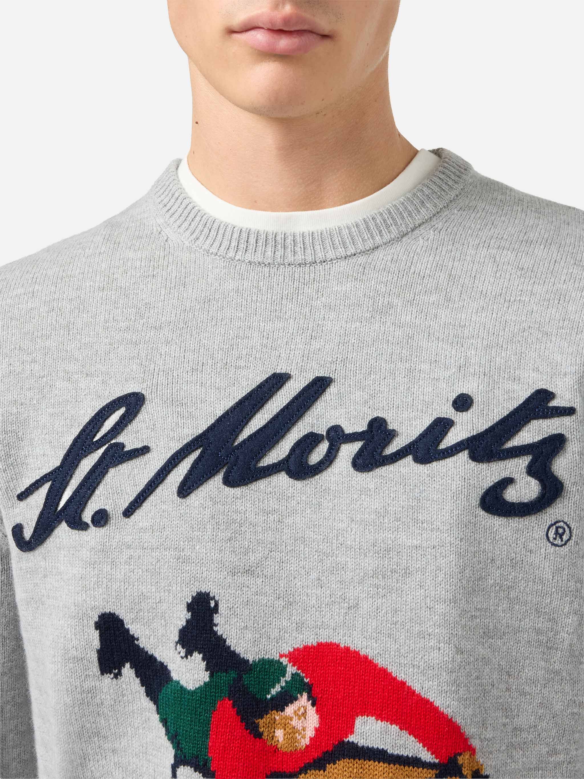 mc2-saint-barth-heron-girocollo-uomo-grigio-st-moritz-special-edition image 3