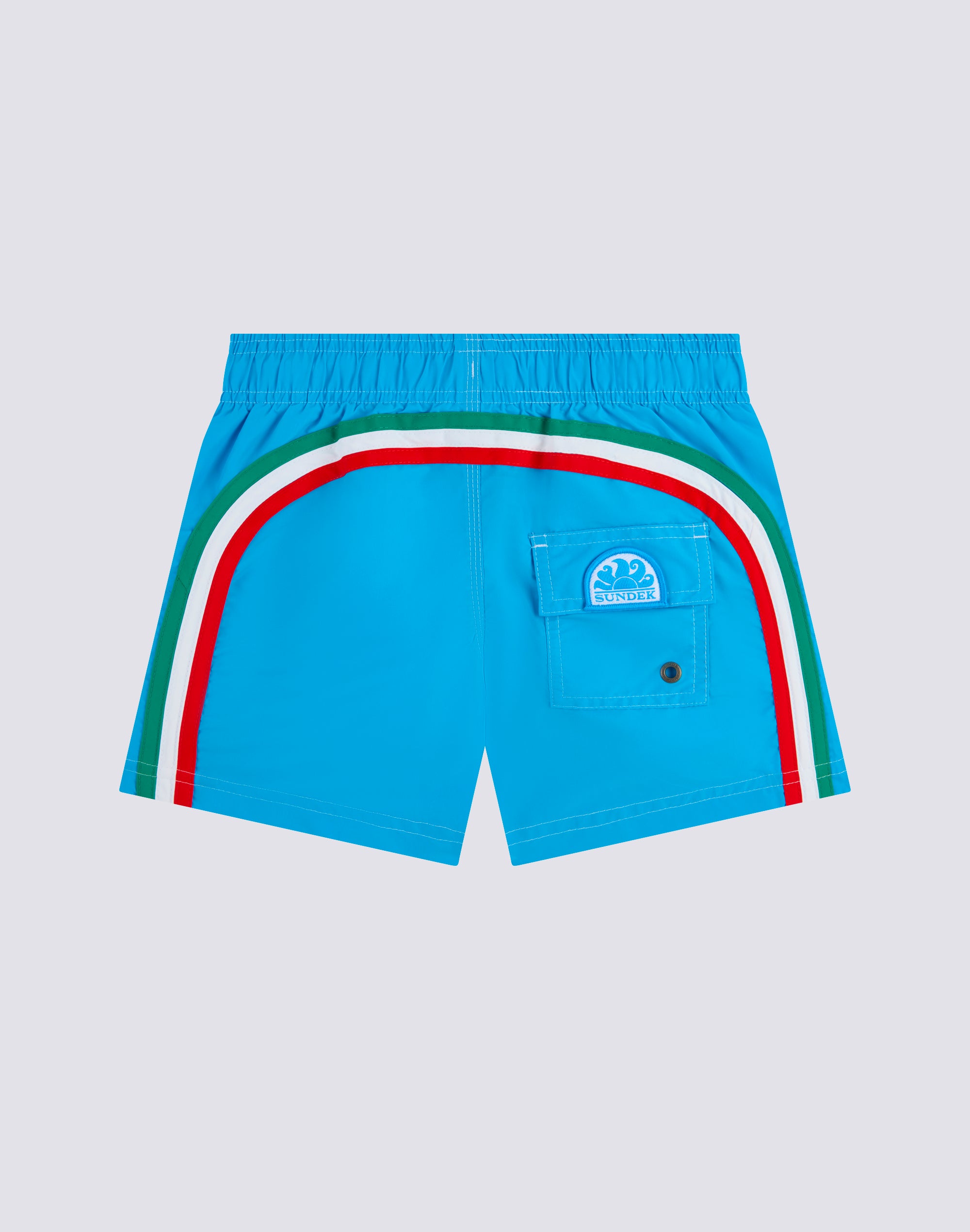 sundek-costume-da-bagno-bambino-corto-vita-elasticata-iconic-taffet-tinta-unita image 1
