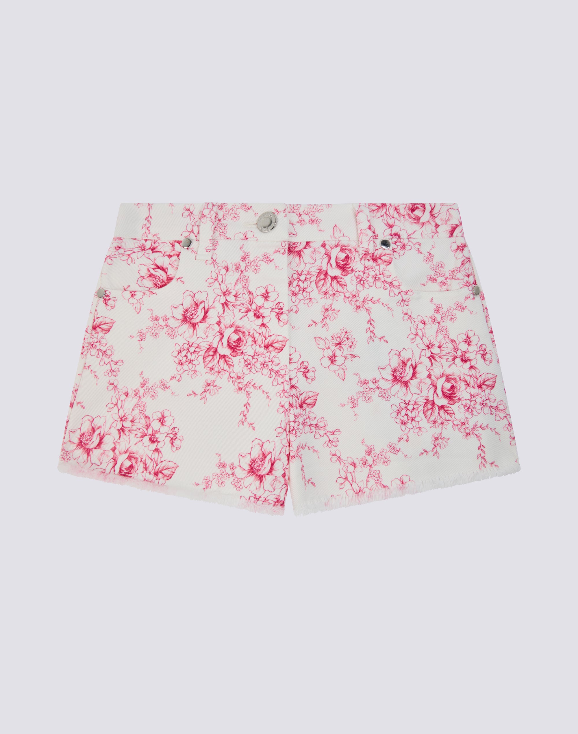 sundek-shorts-bambina-taglio-vivo-bull-cotone-stampa-rose-de-joie image 1