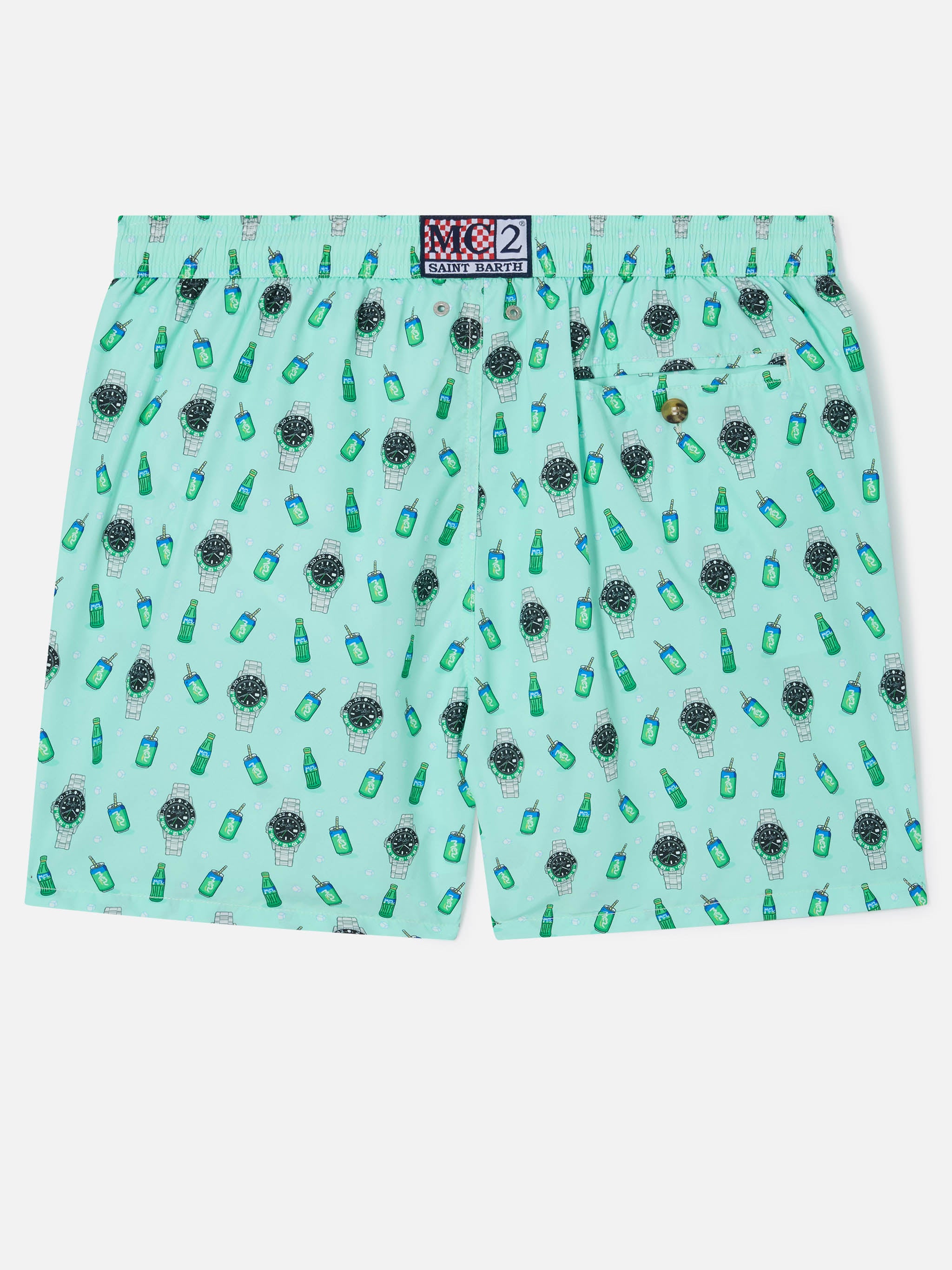 mc2-saint-barth-costume-da-bagno-lighting-micro-verde-menta-con-stampa-orologi-d image 2