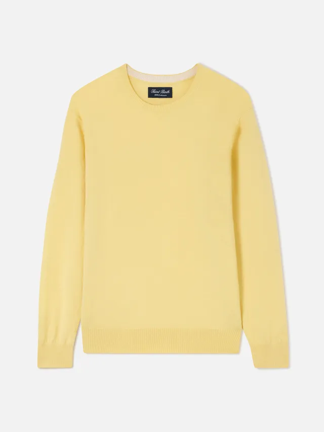 mc2-saint-barth-maglione-regent-girocollo-uomo-in-cashmere-giallo image 1