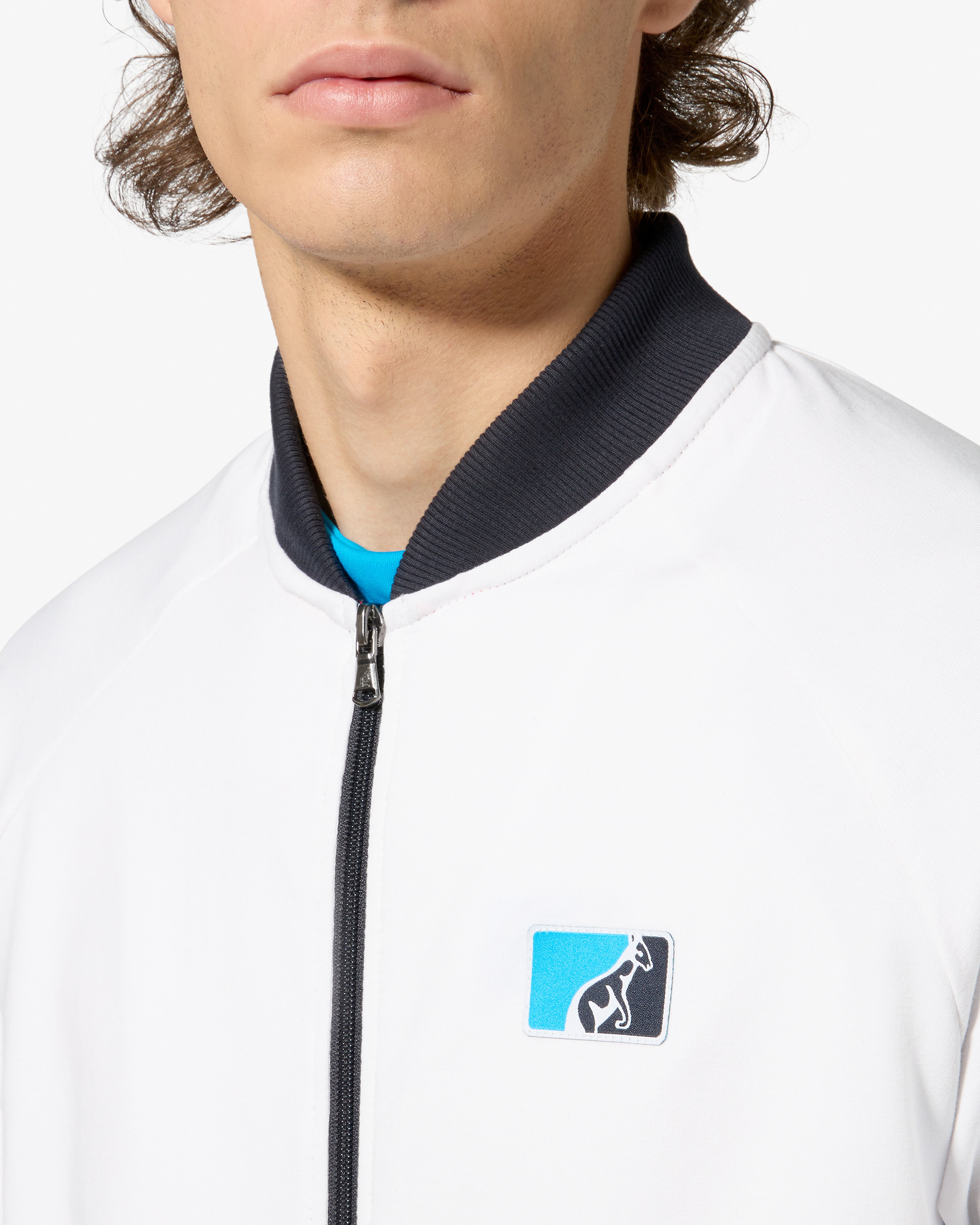 australian-league-track-jacket-felpa-bianca-full-zip-made-in-italy image 4