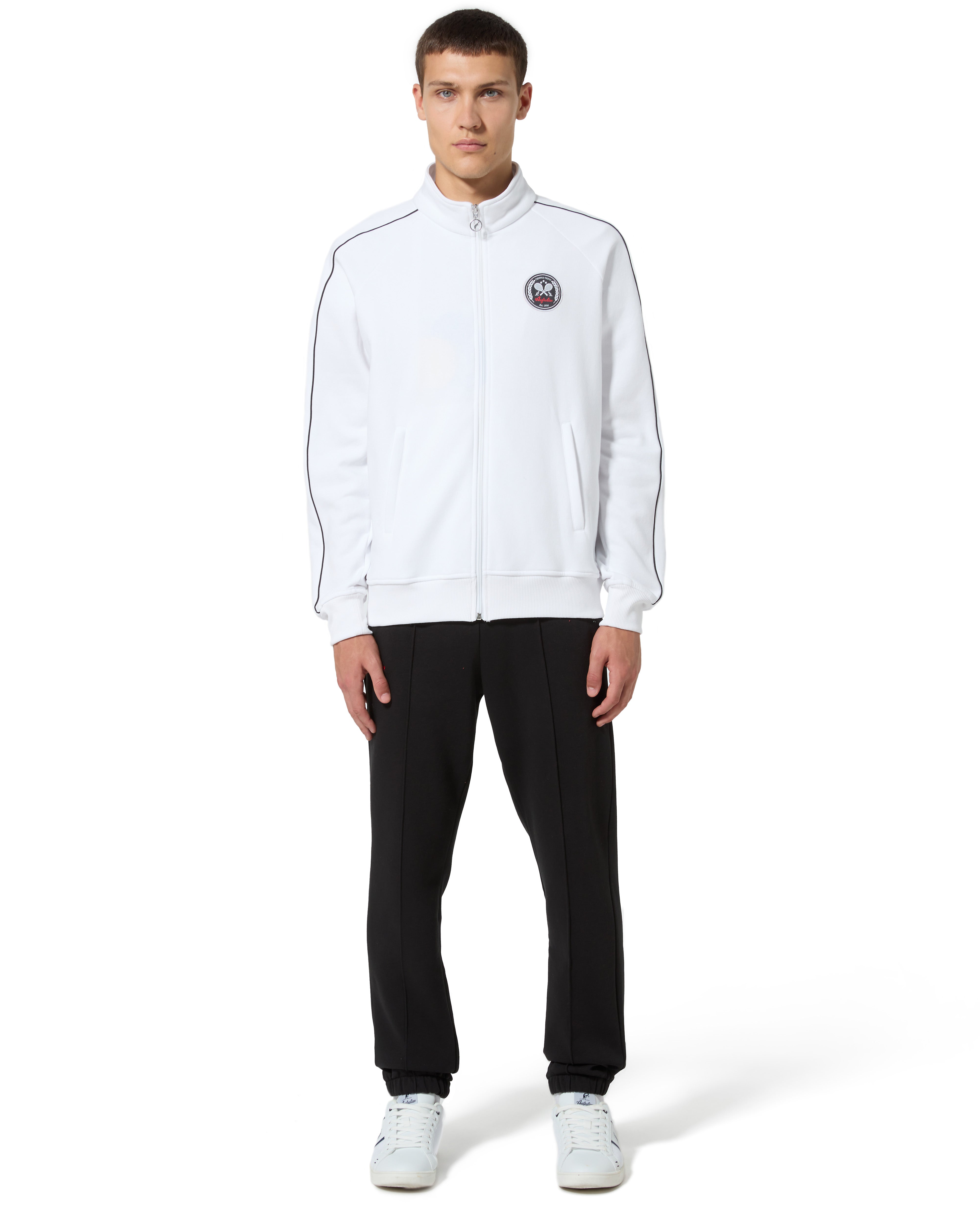 australian-tennis-crew-tuta-in-felpa-bianco-full-zip image 1