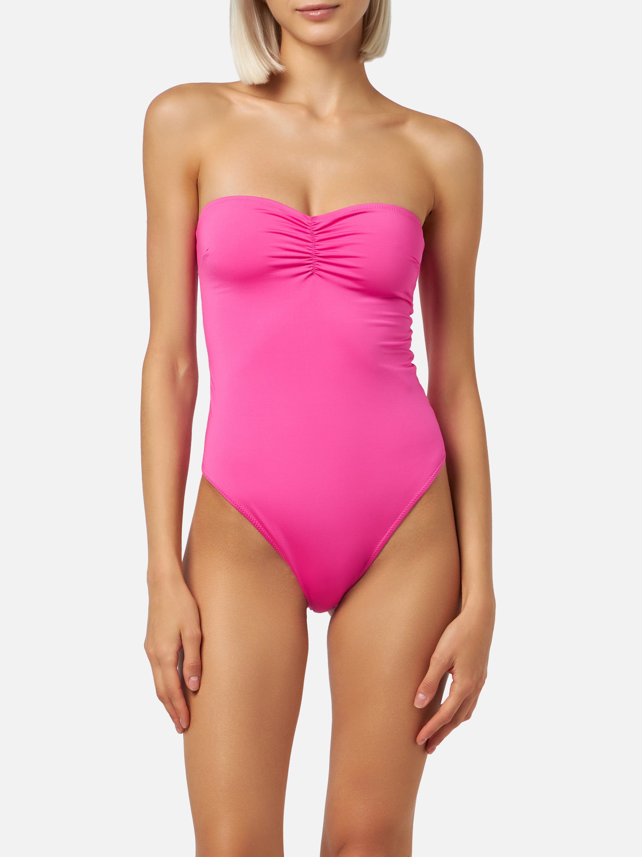 mc2-saint-barth-costume-da-bagno-intero-fucsia-senza-spalline-soleil-donna image 2