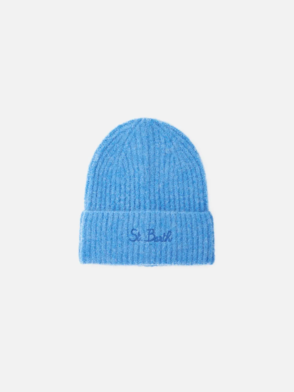 mc2-saint-barth-cappello-moss-in-alpaca-stretch-blu-polvere-con-ricamo-st-barth image 1