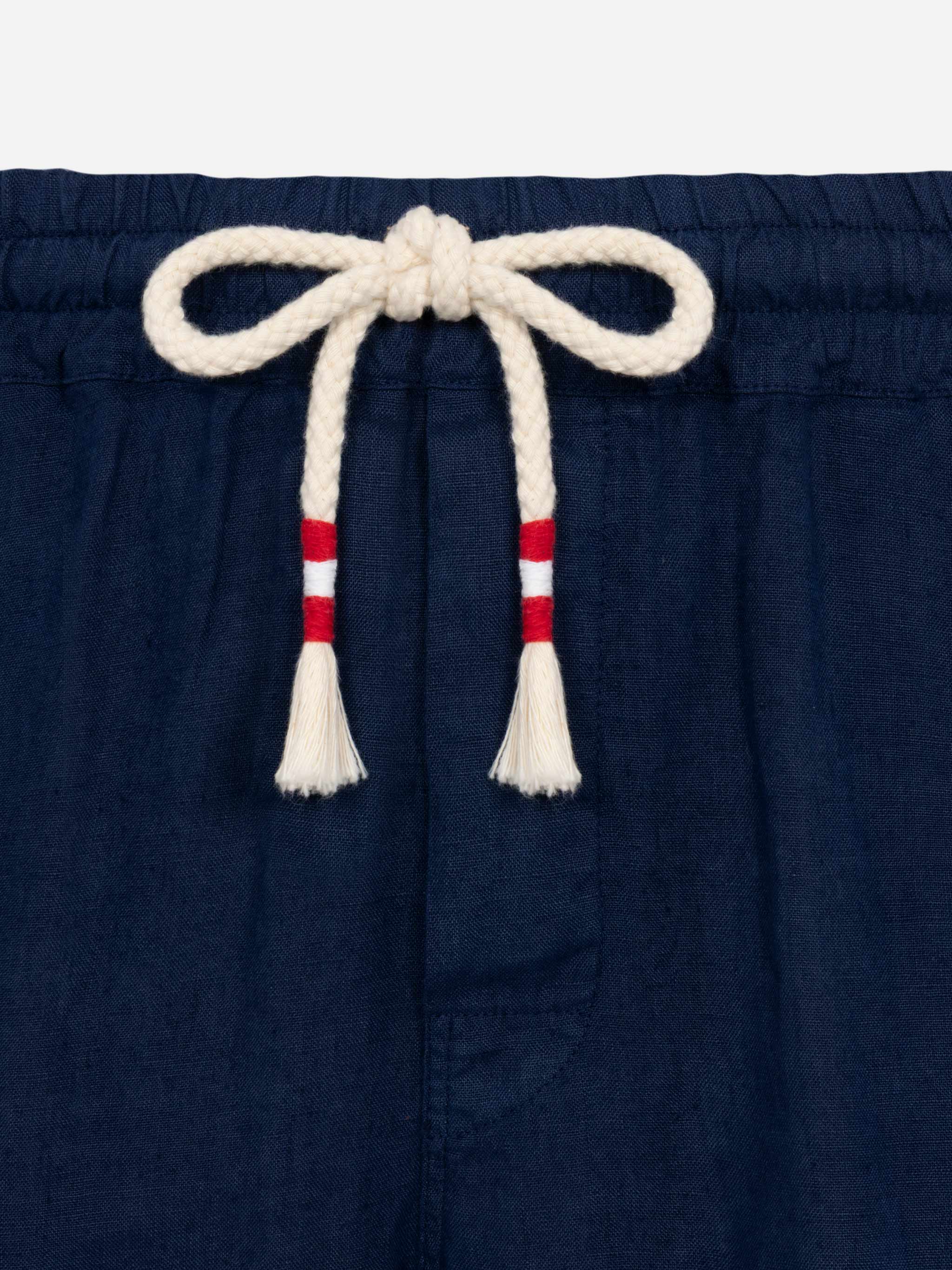 mc2-saint-barth-bermuda-marseille-in-lino-blu-navy-uomo image 7