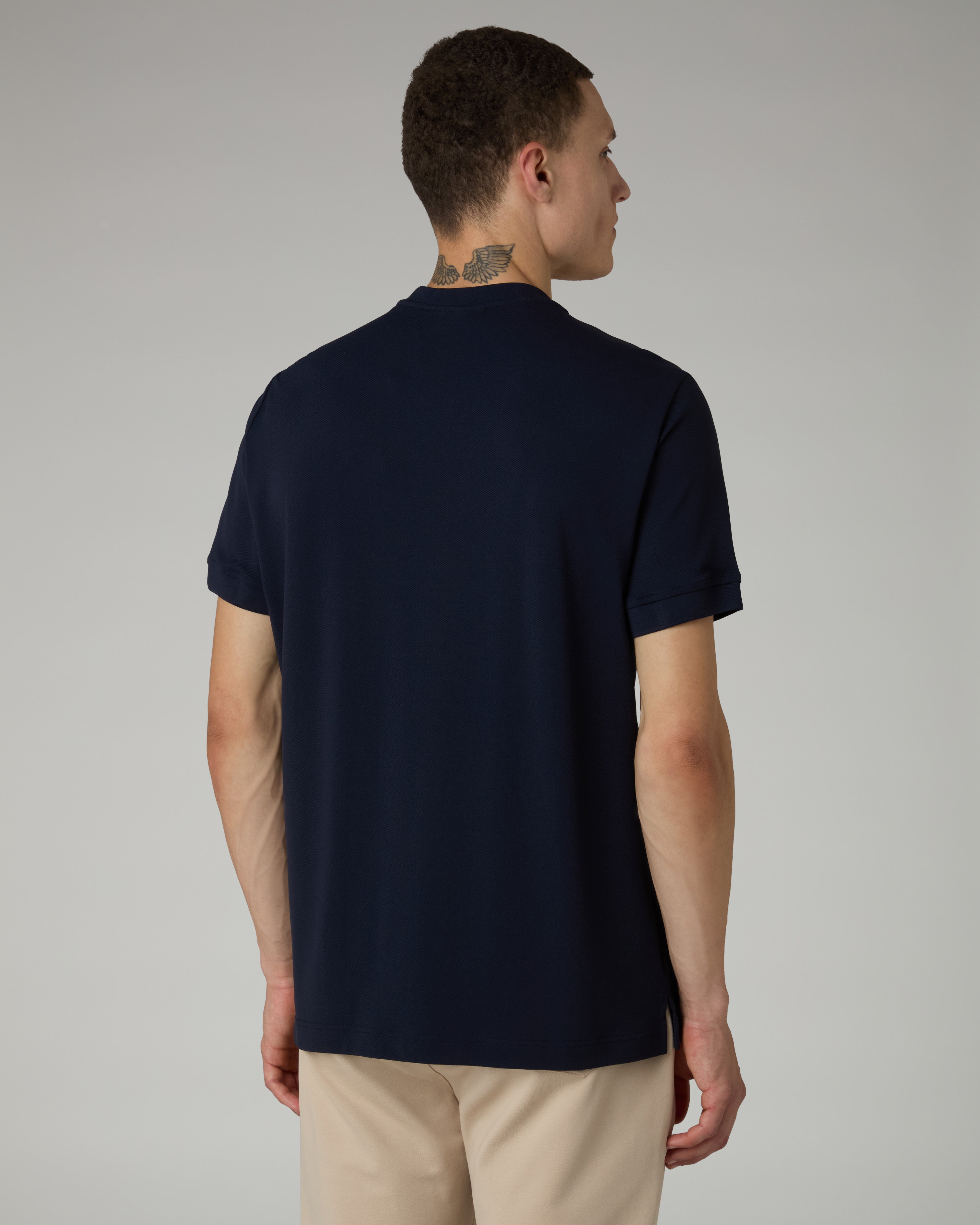 australian-style-polo-in-piquet-tecnico-blu-navy image 3