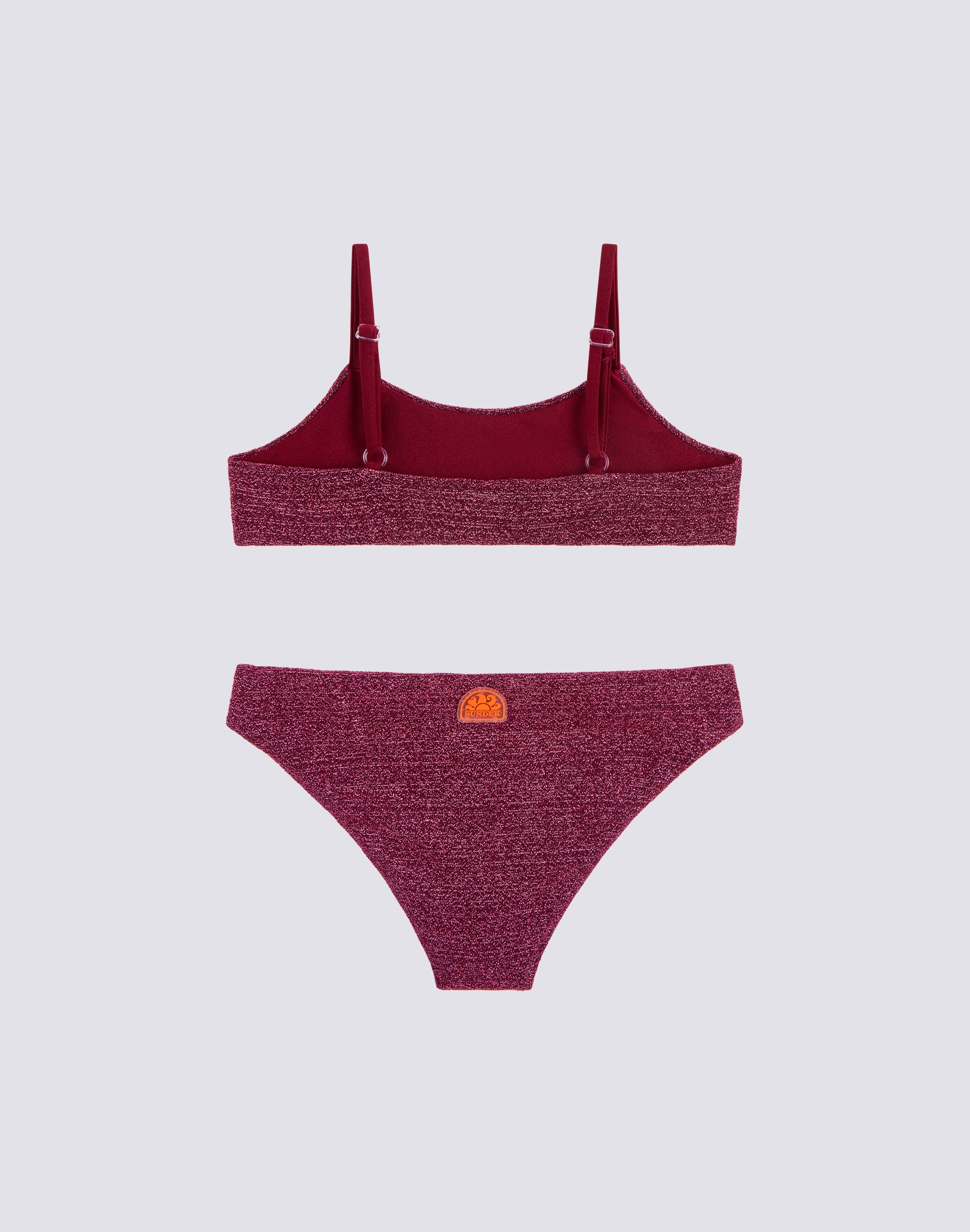 sundek-lurex-bikini-bambina-con-top-a-fascia-e-slip-fisso image 2