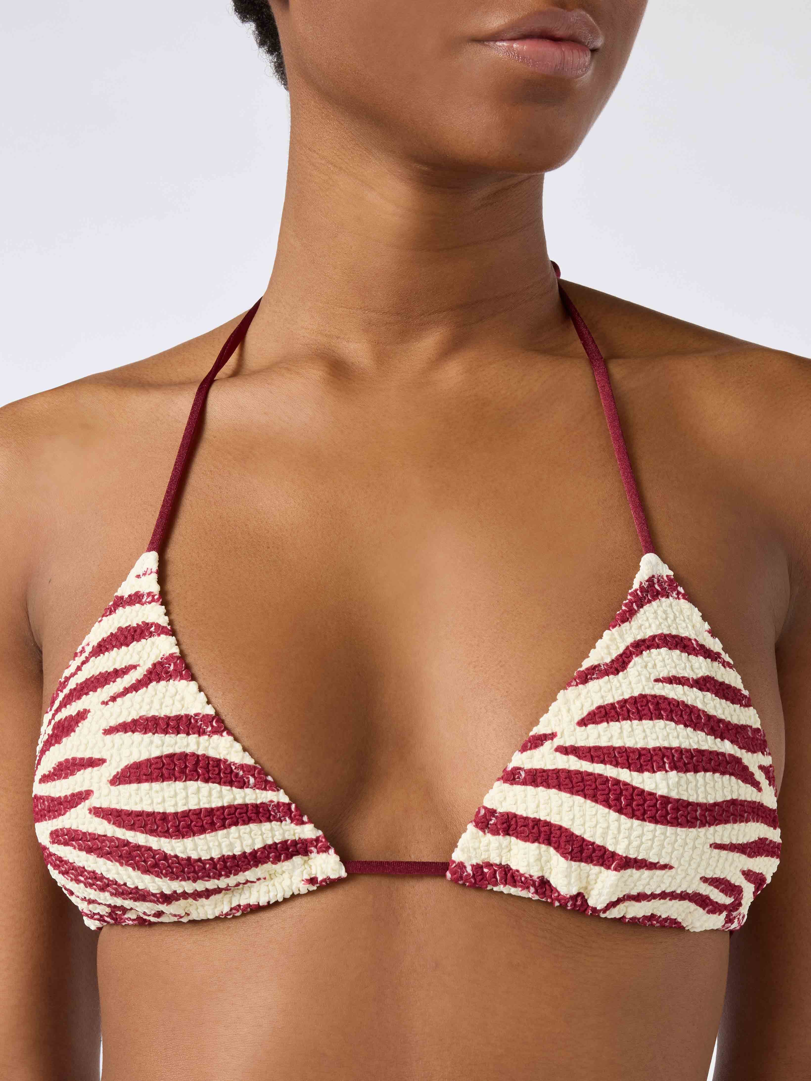 mc2-saint-barth-top-bikini-leah-triangolo-in-tessuto-crinkle-zebrato-da-donna image 2