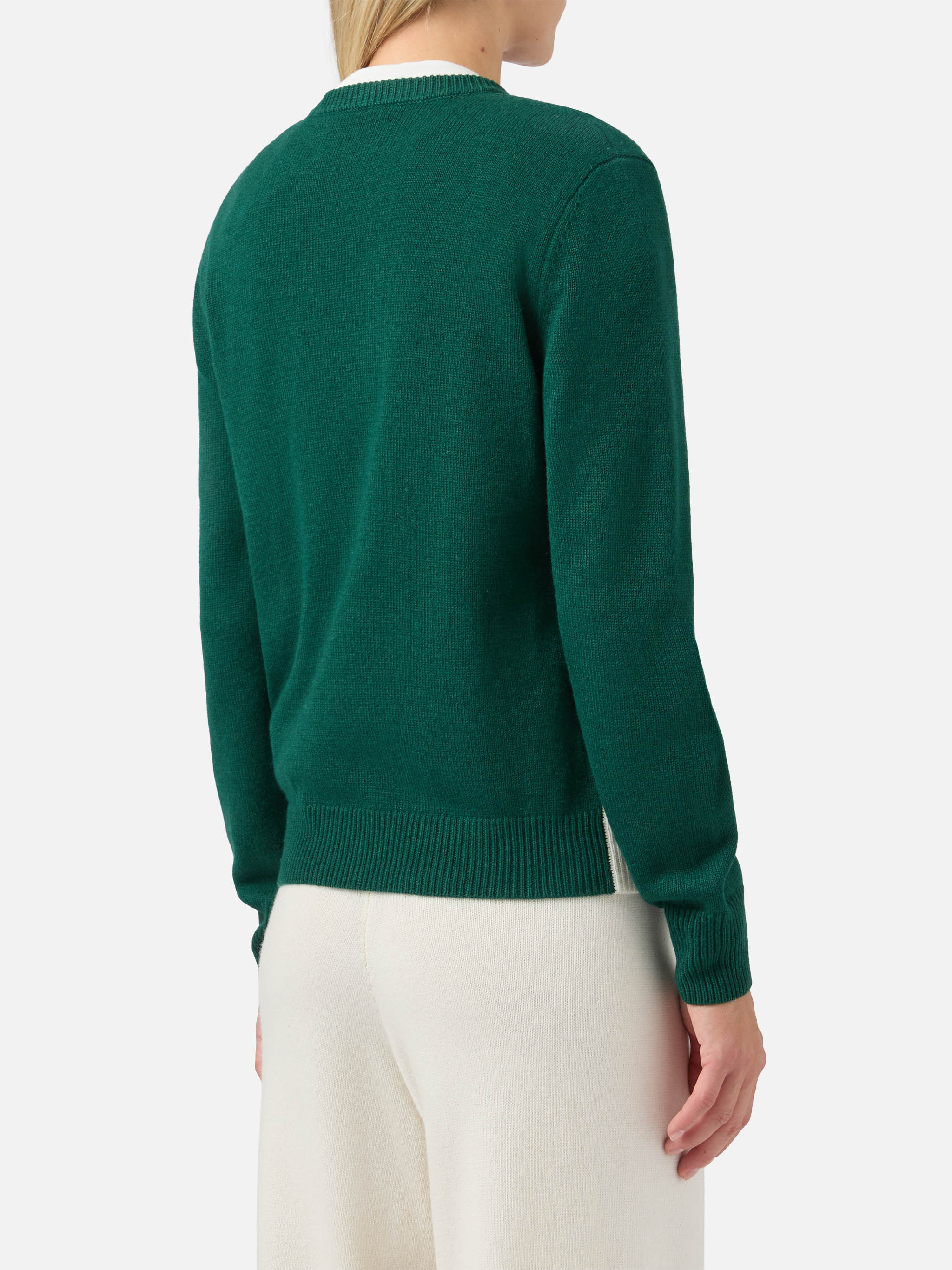 mc2-saint-barth-maglione-new-queen-in-misto-cashmere-verde-con-jacquard-cartolin image 3