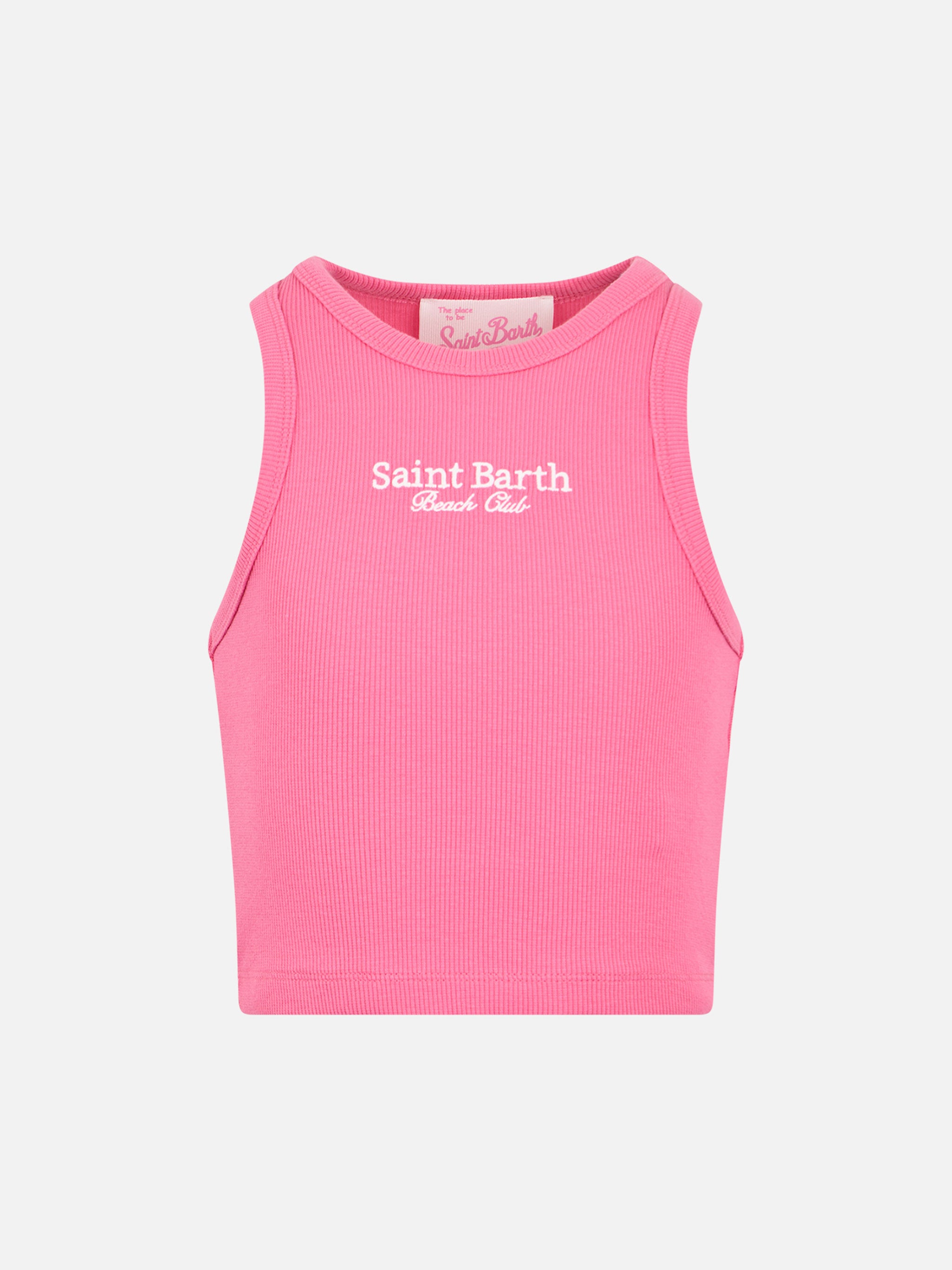mc2-saint-barth-blue-jr-canotta-crop-bimba-costine-fucsia image 1
