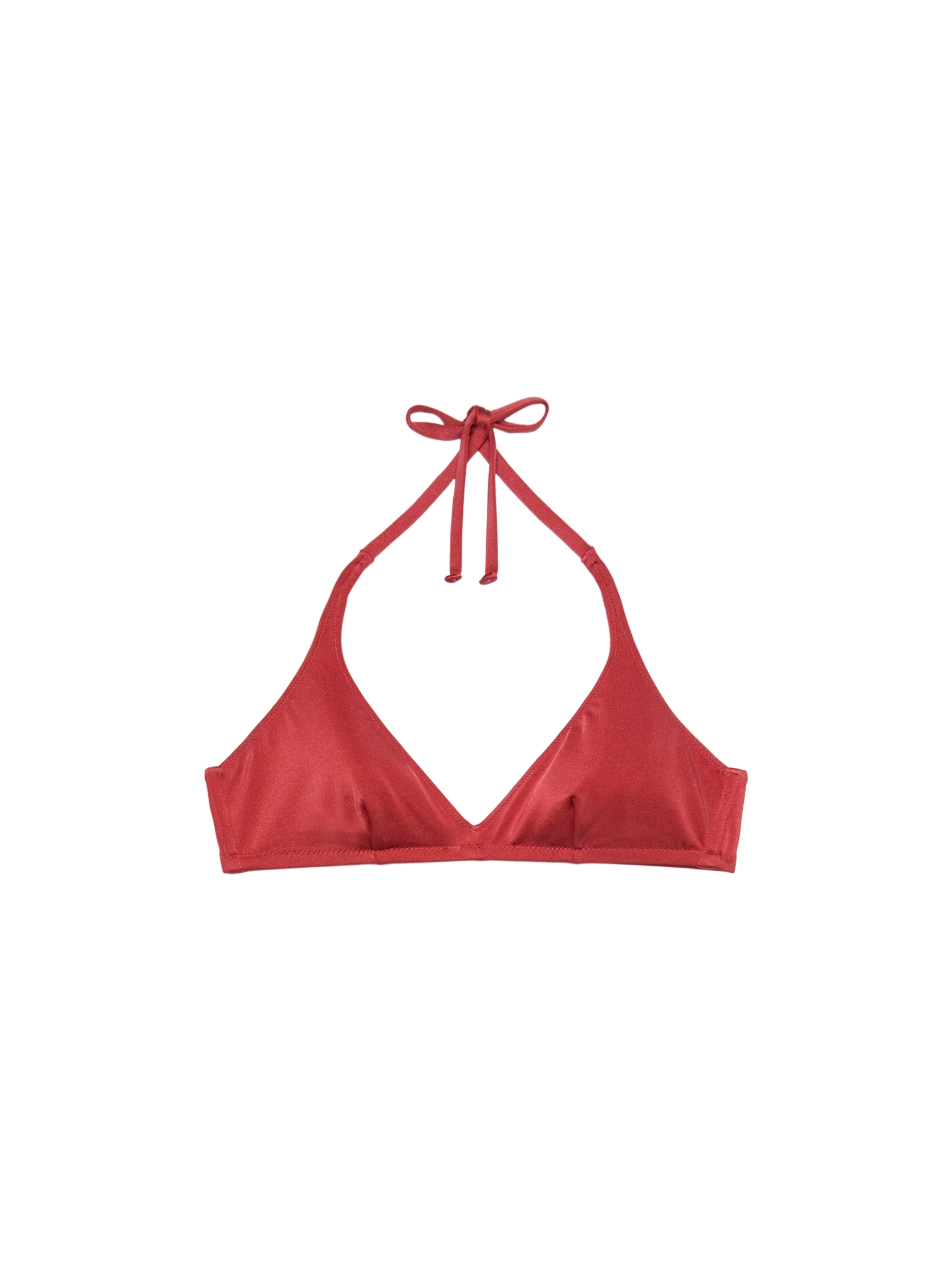 mc2-saint-barth-gaia-top-bralette-triangolo-rosso-mattone-shimmer image 1
