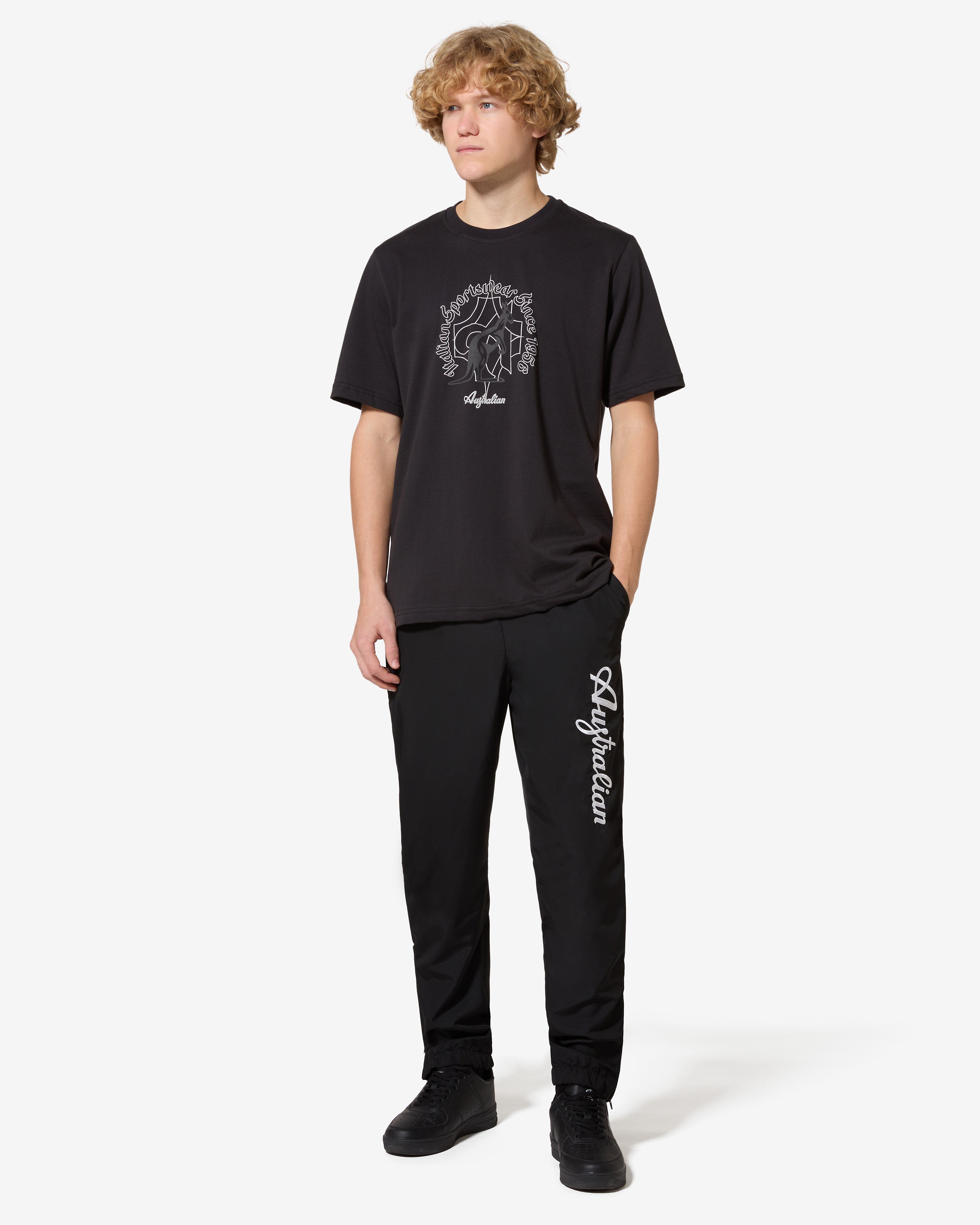australian-archive-type-t-shirt-nera-regular-fit-in-cotone image 2