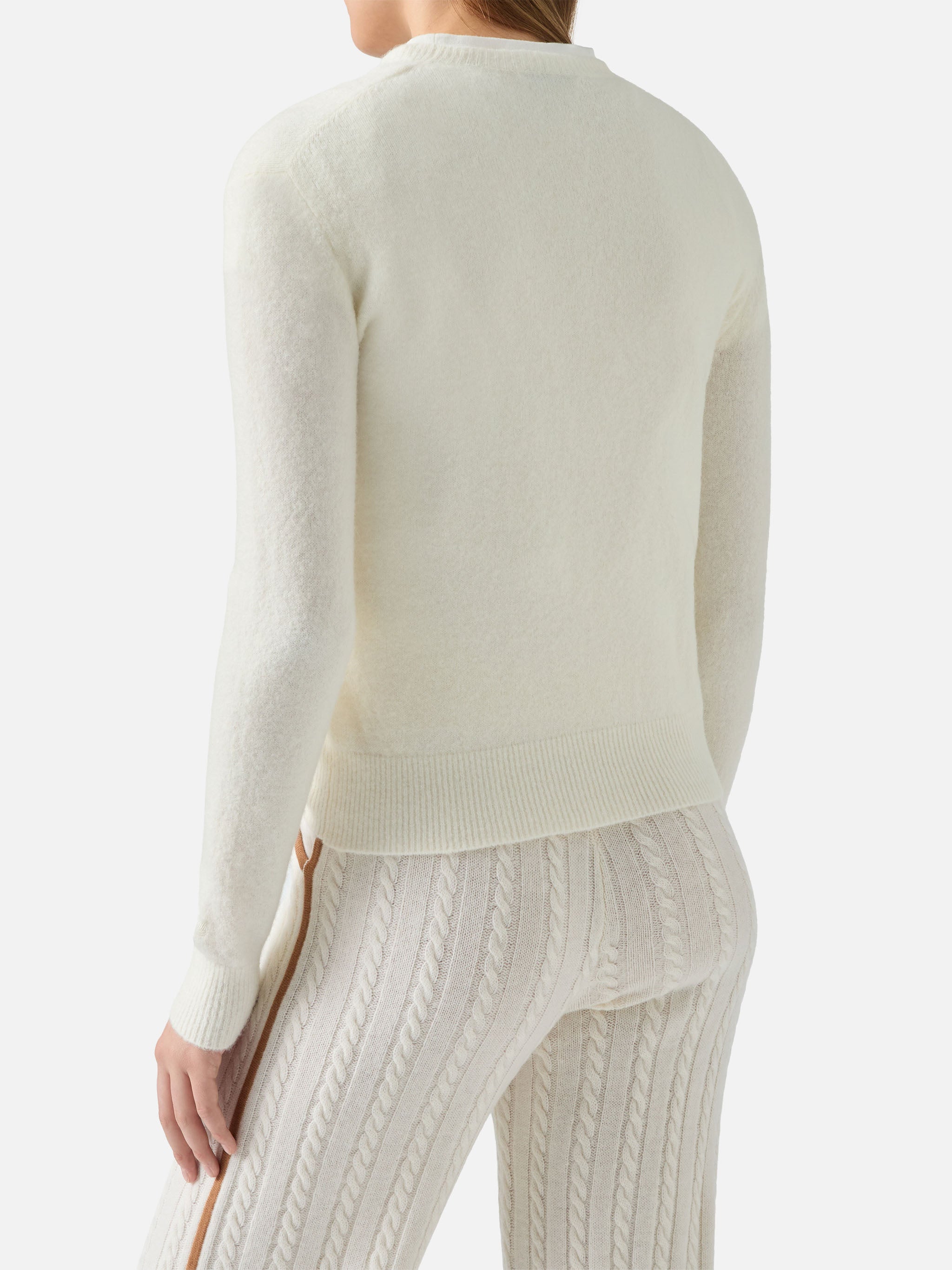 mc2-saint-barth-new-queen-maglia-donna-alpaca-merino-bianca-born-to-shine-strass image 2